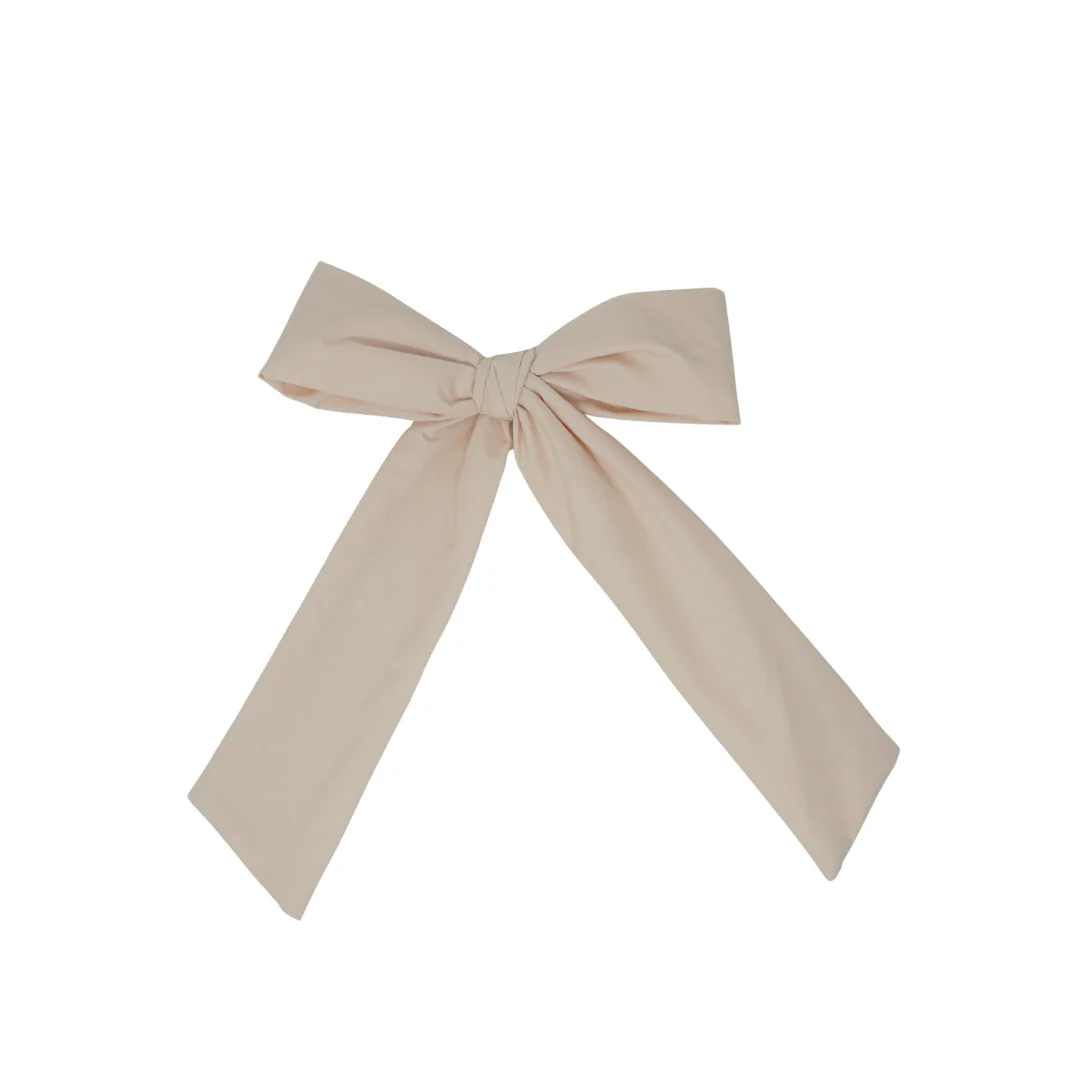 Bandeau Taffeta Classic Large Bow Clip Nude Pink Final Sale