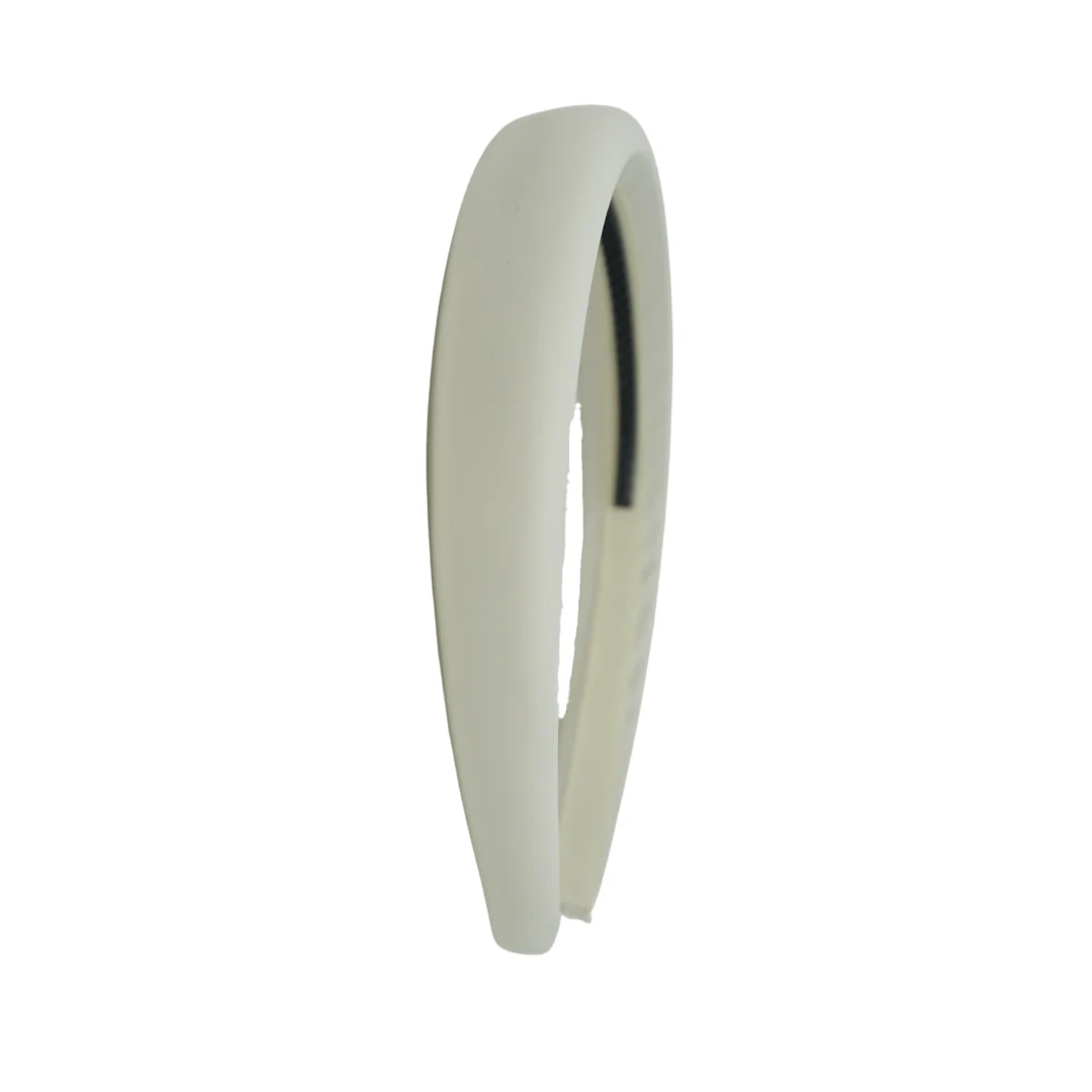 Bandeau Taffeta Lightly Padded Headband Cream Final Sale