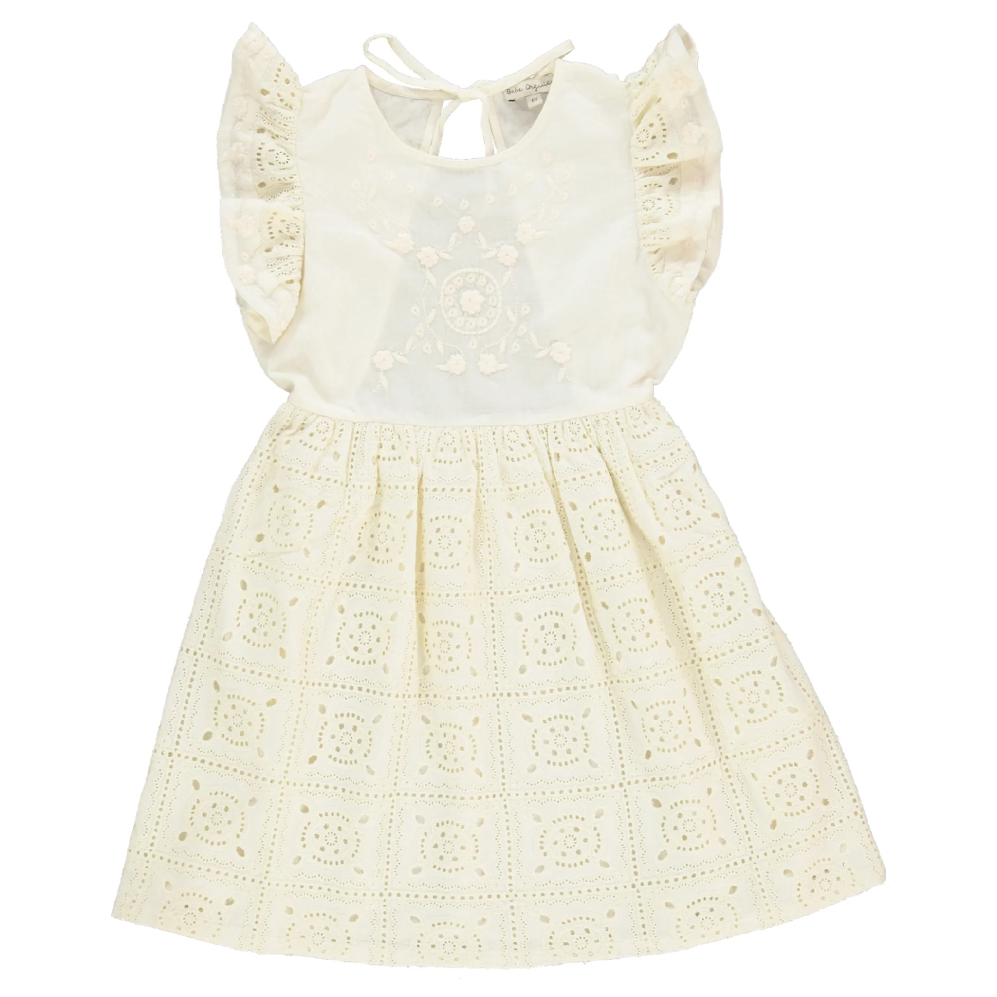 Bebe Organic Amara Closed Back 3/4 Sleeve Dress Pearl Dream