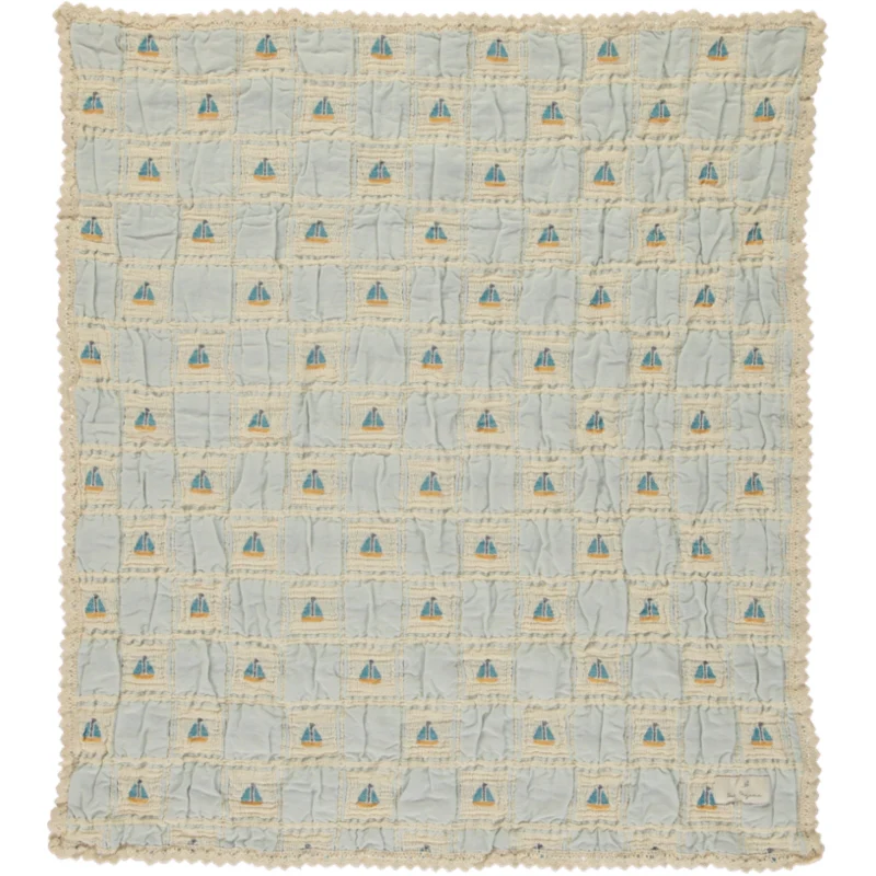 Bebe Organic Atlantic Boat Patchwork Sailor Special Blanket - Image 2