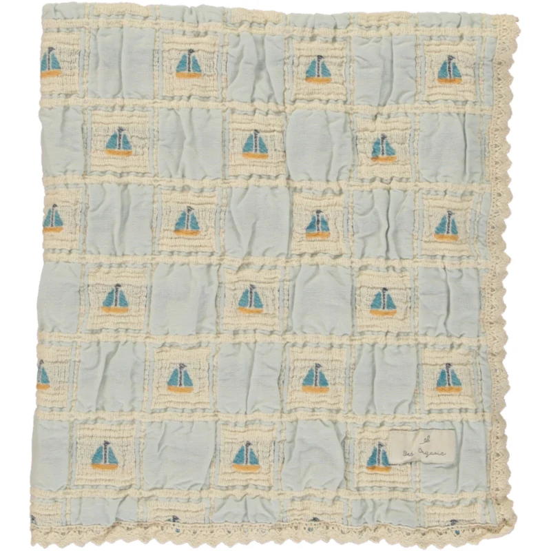 Bebe Organic Atlantic Boat Patchwork Sailor Special Blanket - Image 3