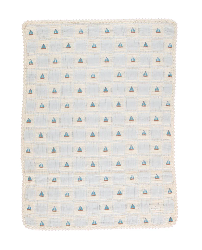Bebe Organic Atlantic Boat Patchwork Sailor Special Blanket - Image 4