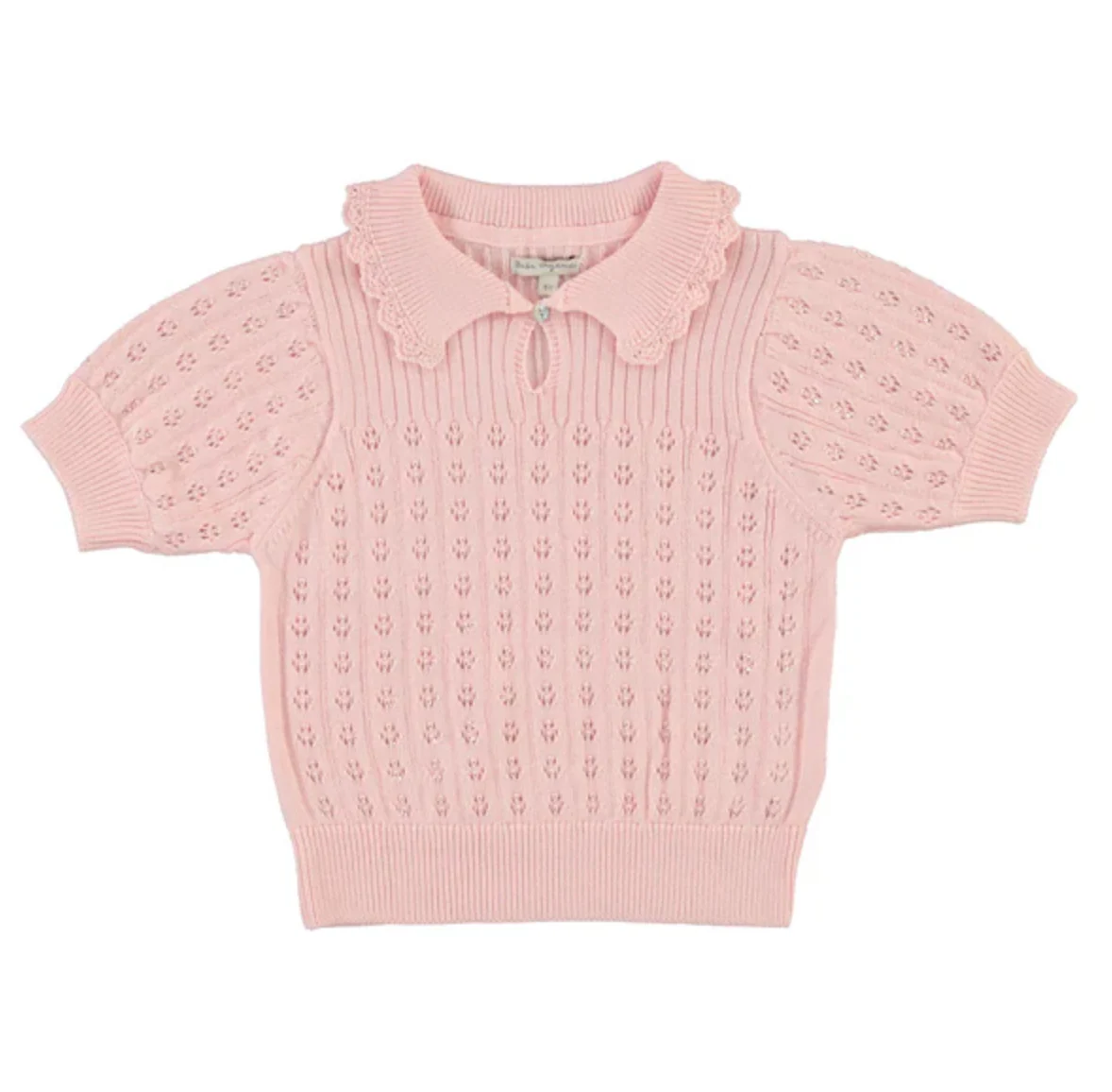 Bebe Organic Blossom Knit Summer Special Sweater- 3/4 sleeves covers elbow