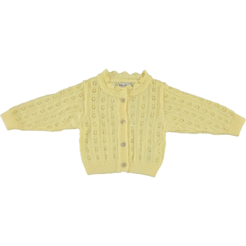 Bebe Organic Butter Yellow Knit Summer Special Sweater