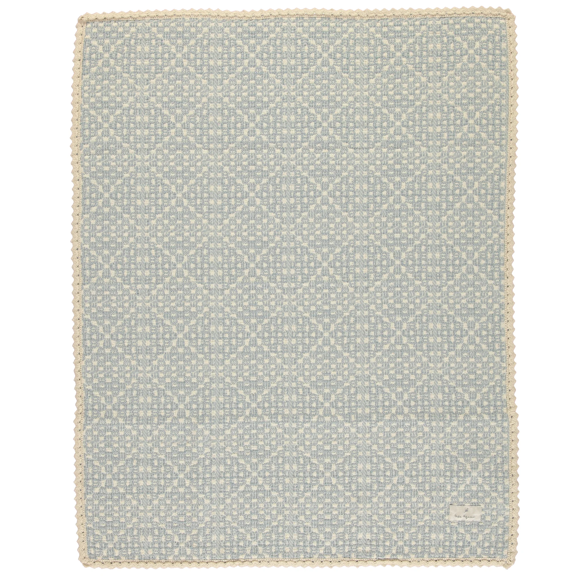 Bebe Organic Crochet Blanket Crochet Sky Blue - Image 2