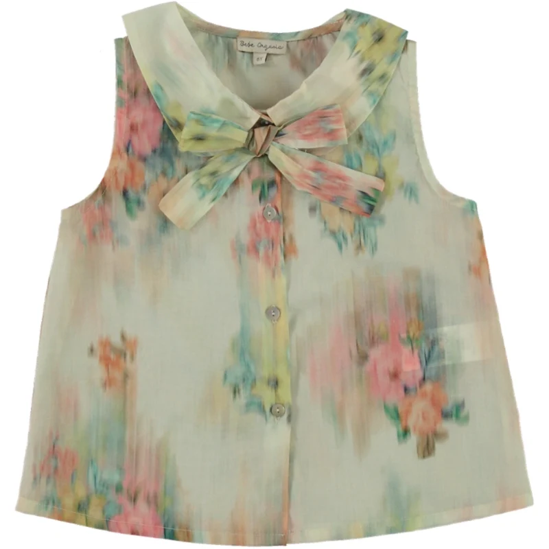 Bebe Organic Nostalgic florals Paris Top