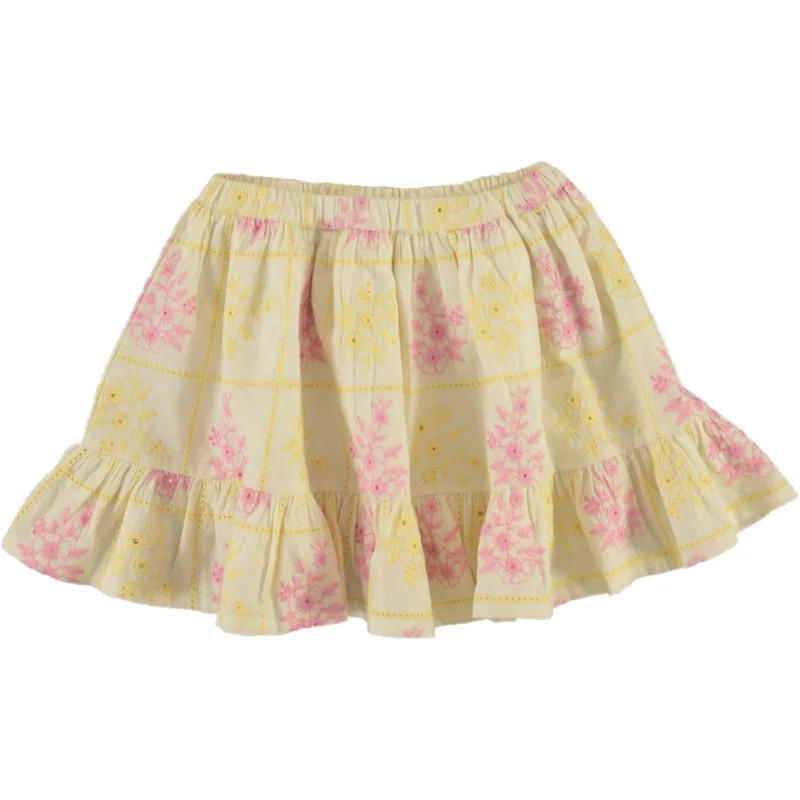 Bebe Organic Patchwork embroidery Alba Special Skirt (covers the knee)
