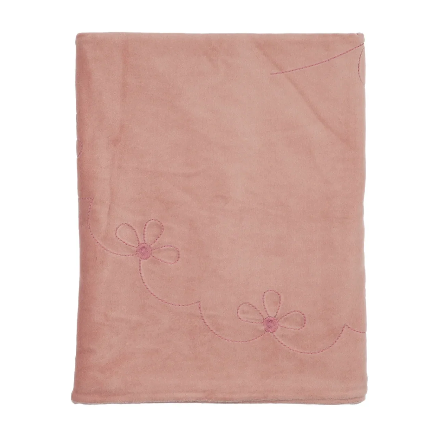 Bee and Dee Rose Lovely Loops Velour Blanket