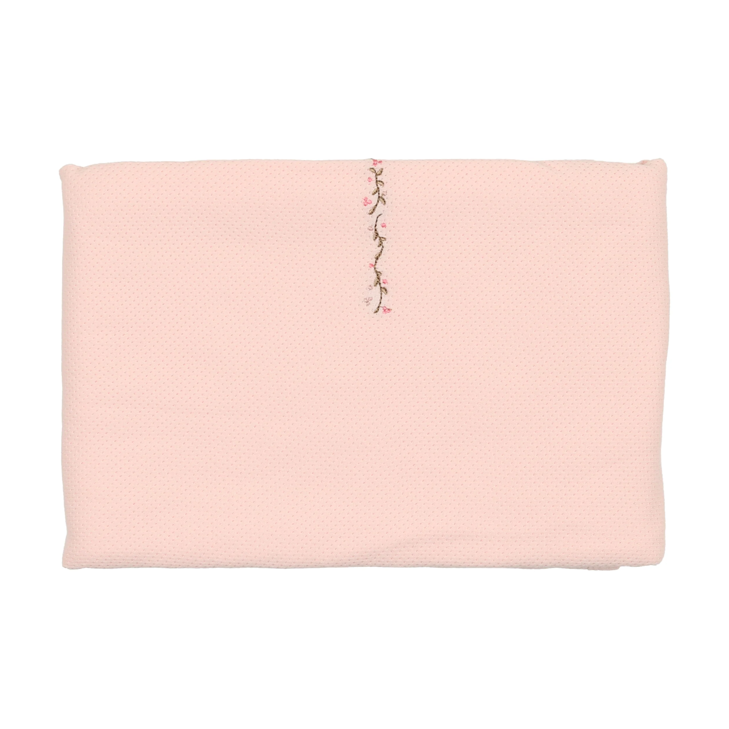Bee & Dee Embroidered Linen Pointelle Collection - Petal pink Blanket