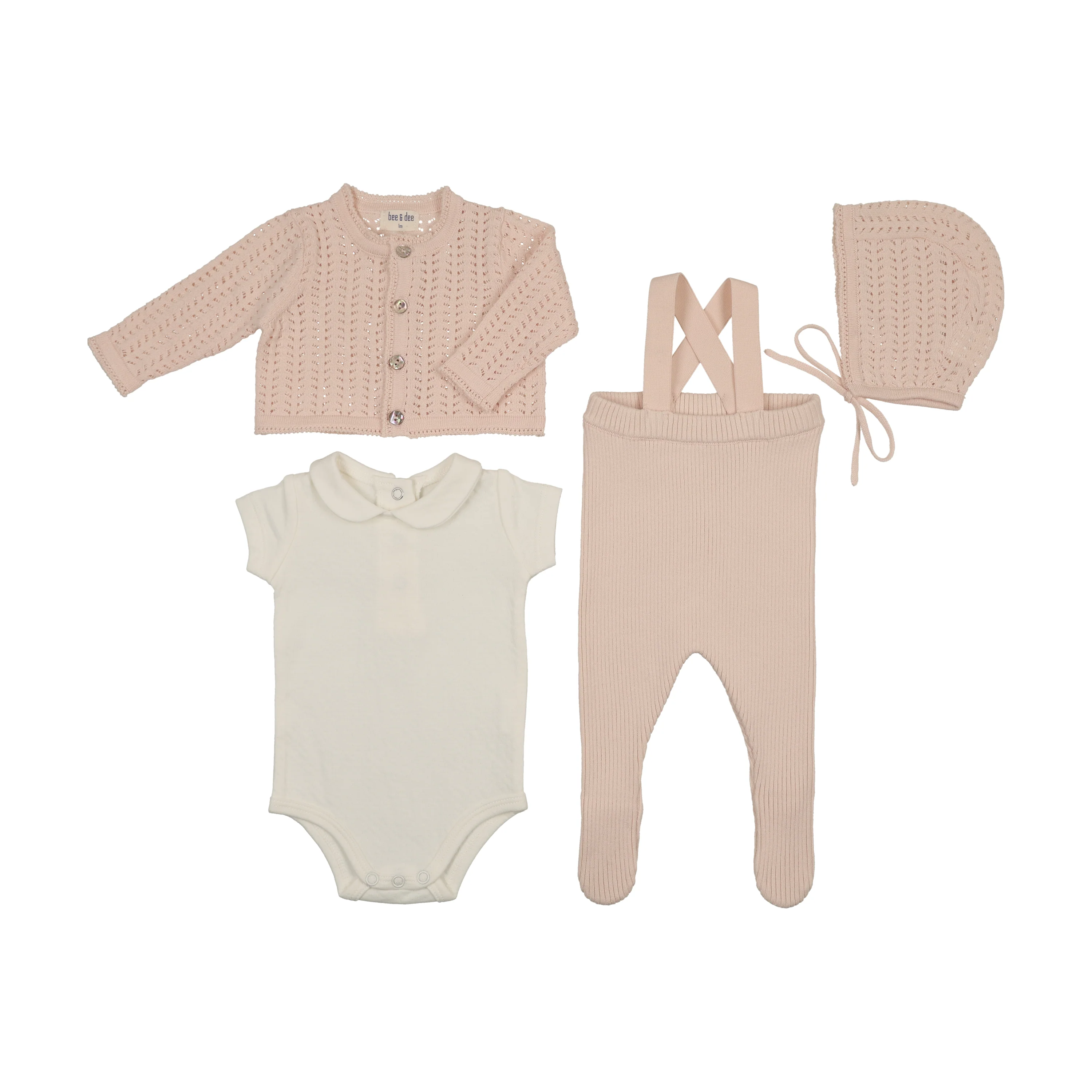 Bee & Dee Knit Ensemble Pearly Pink
