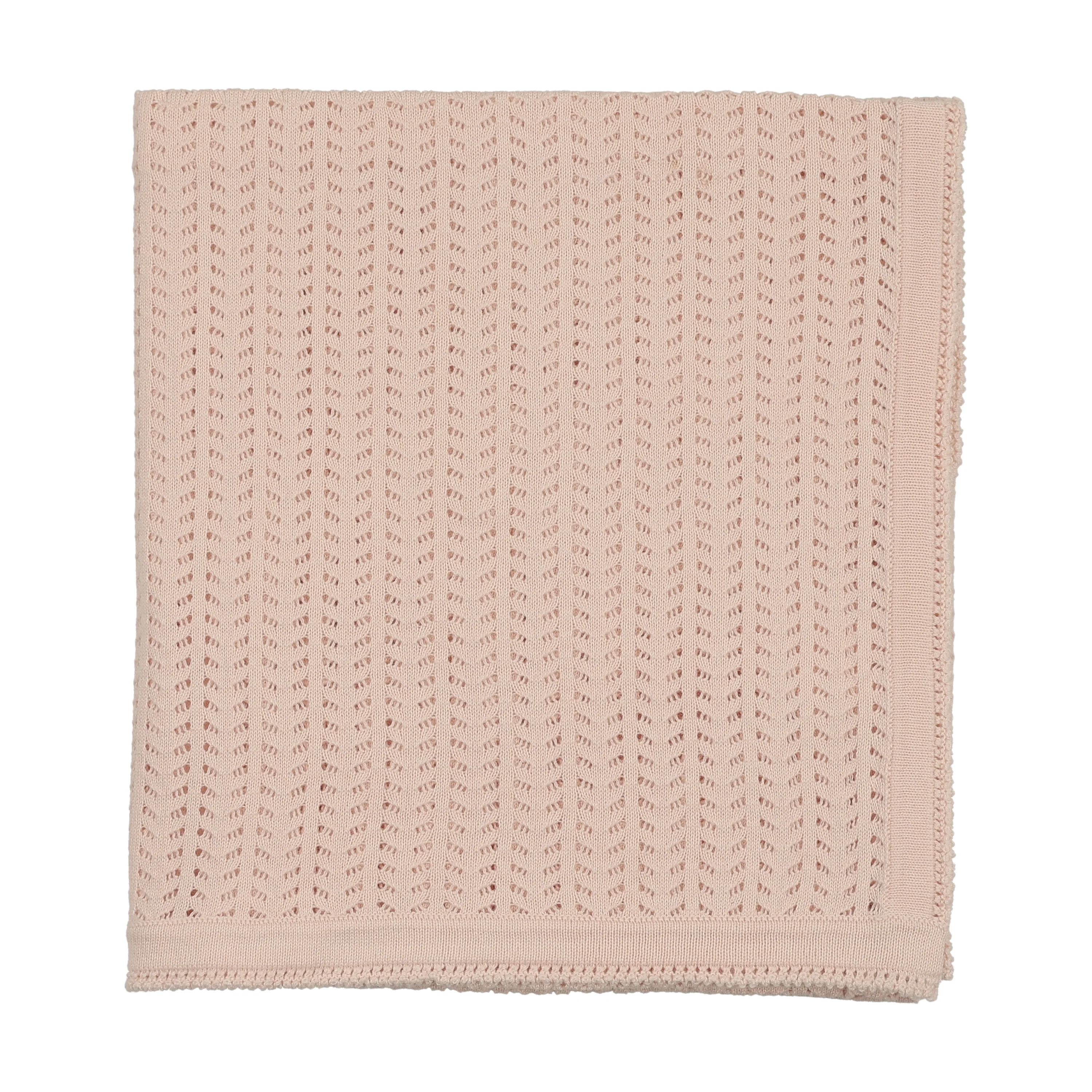 Bee & Dee Knit Ensemble Pearly Pink Crochet Blanket