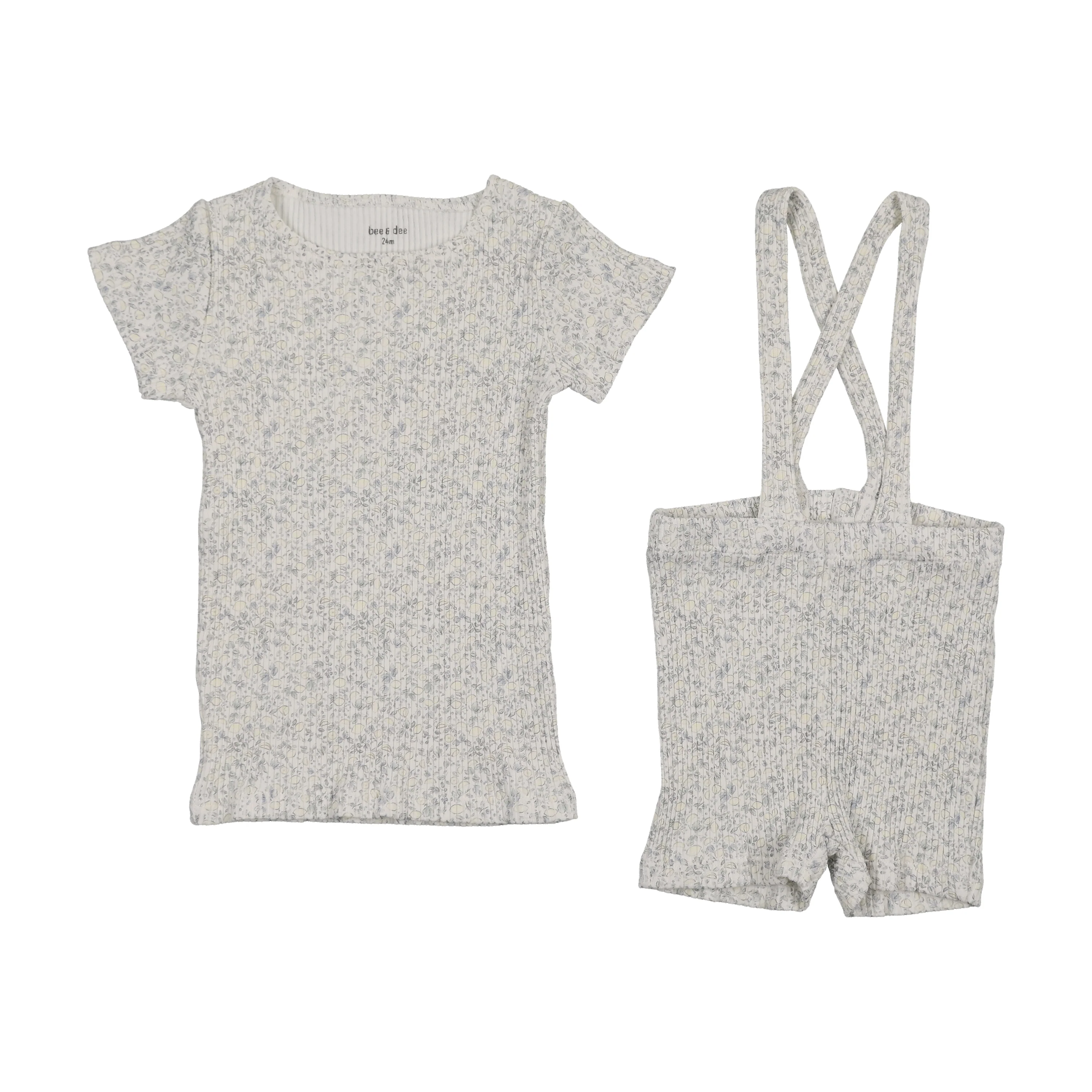 Bee & Dee Lemon Print Outfit Boys Print - Image 2