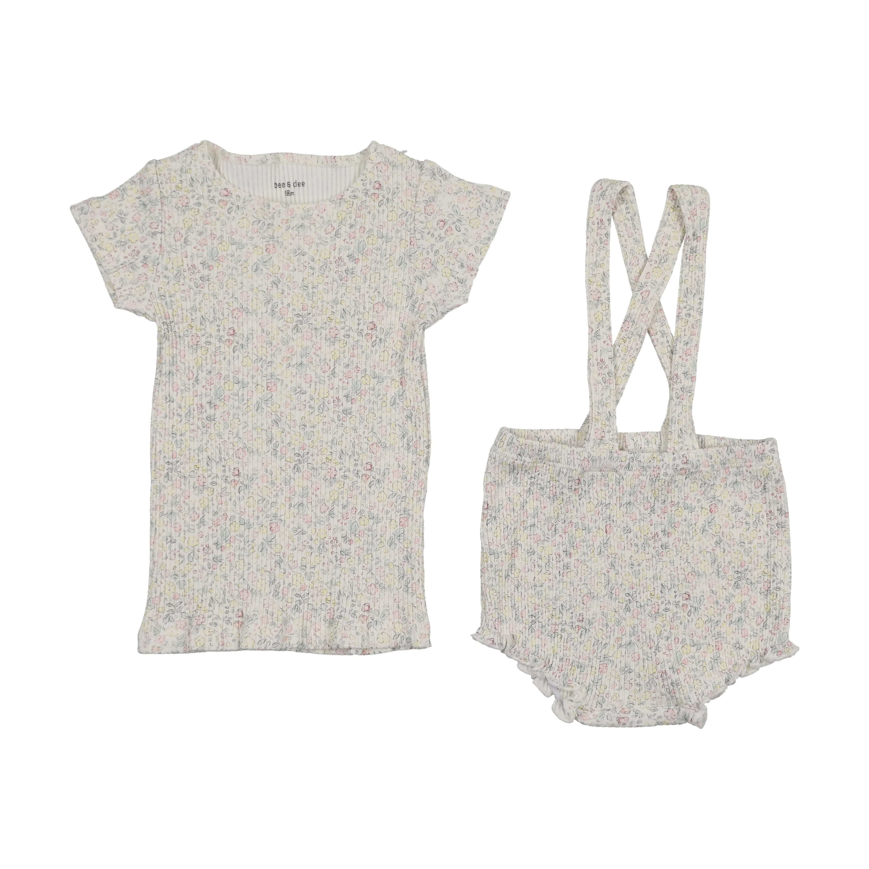 Bee & Dee Lemon Print Outfit Girls Print - Image 2
