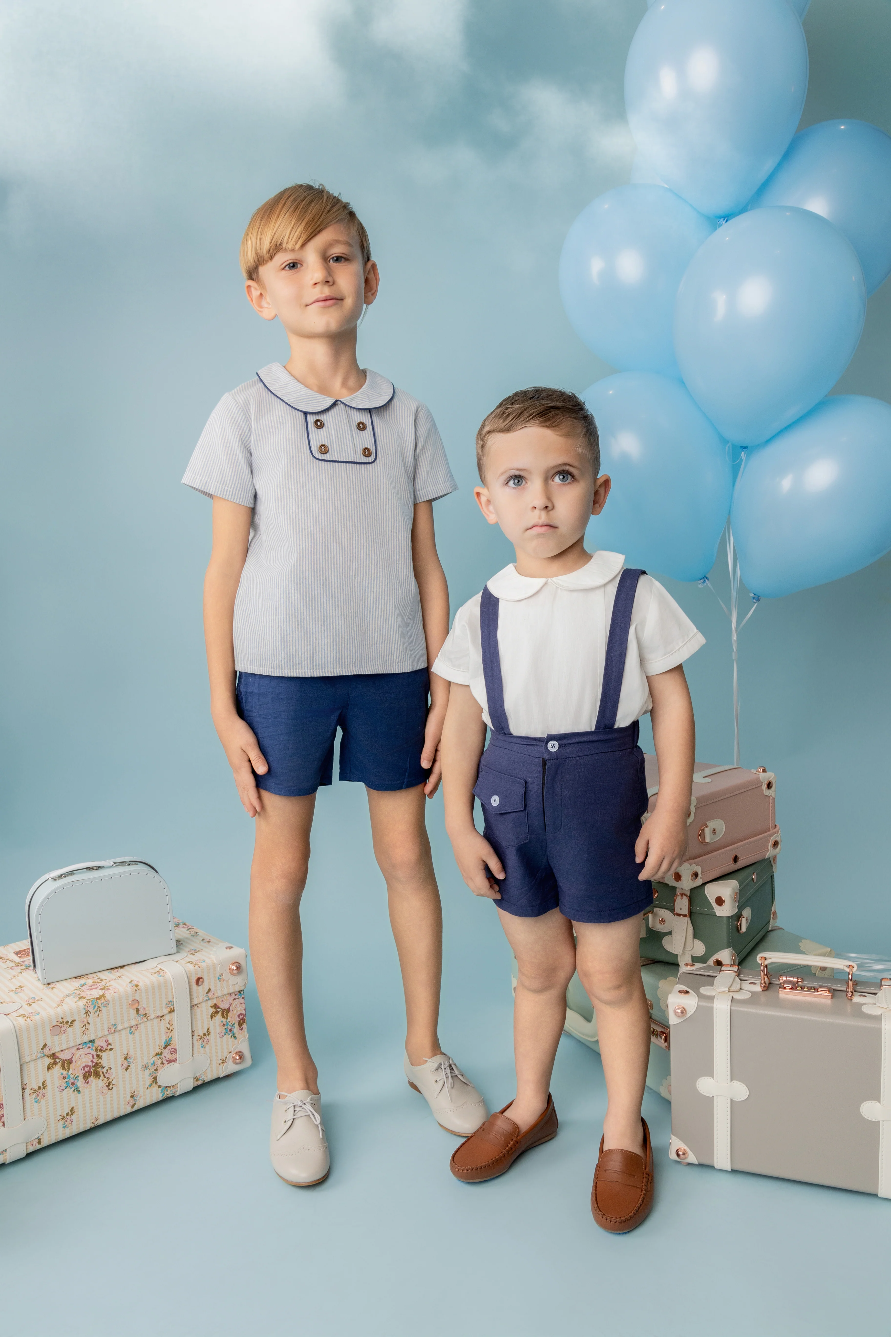 Belati Blue Baby Overalls With Flap Pocket (BBB506) - Image 3