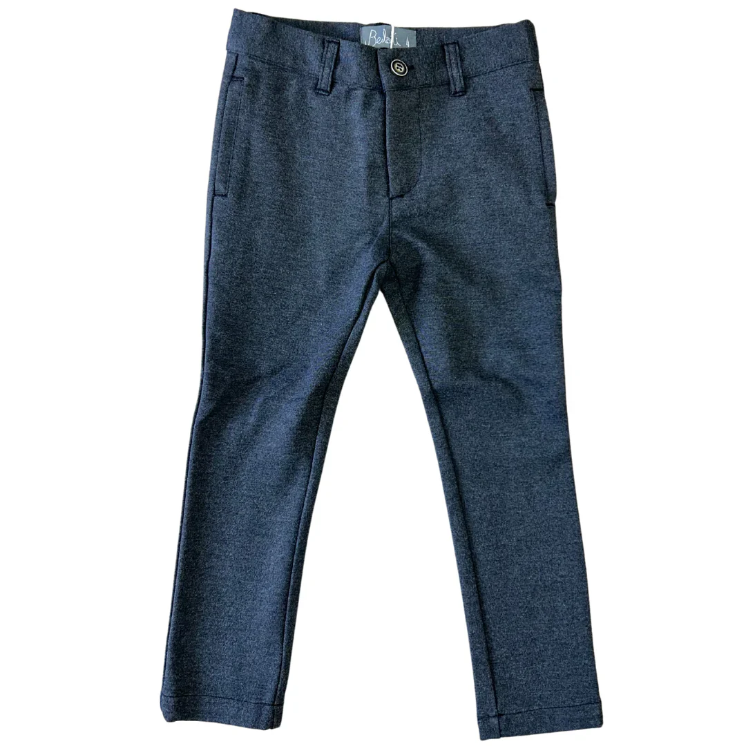 Belati Charcoal Scuba Jersey Pants (BTR341)