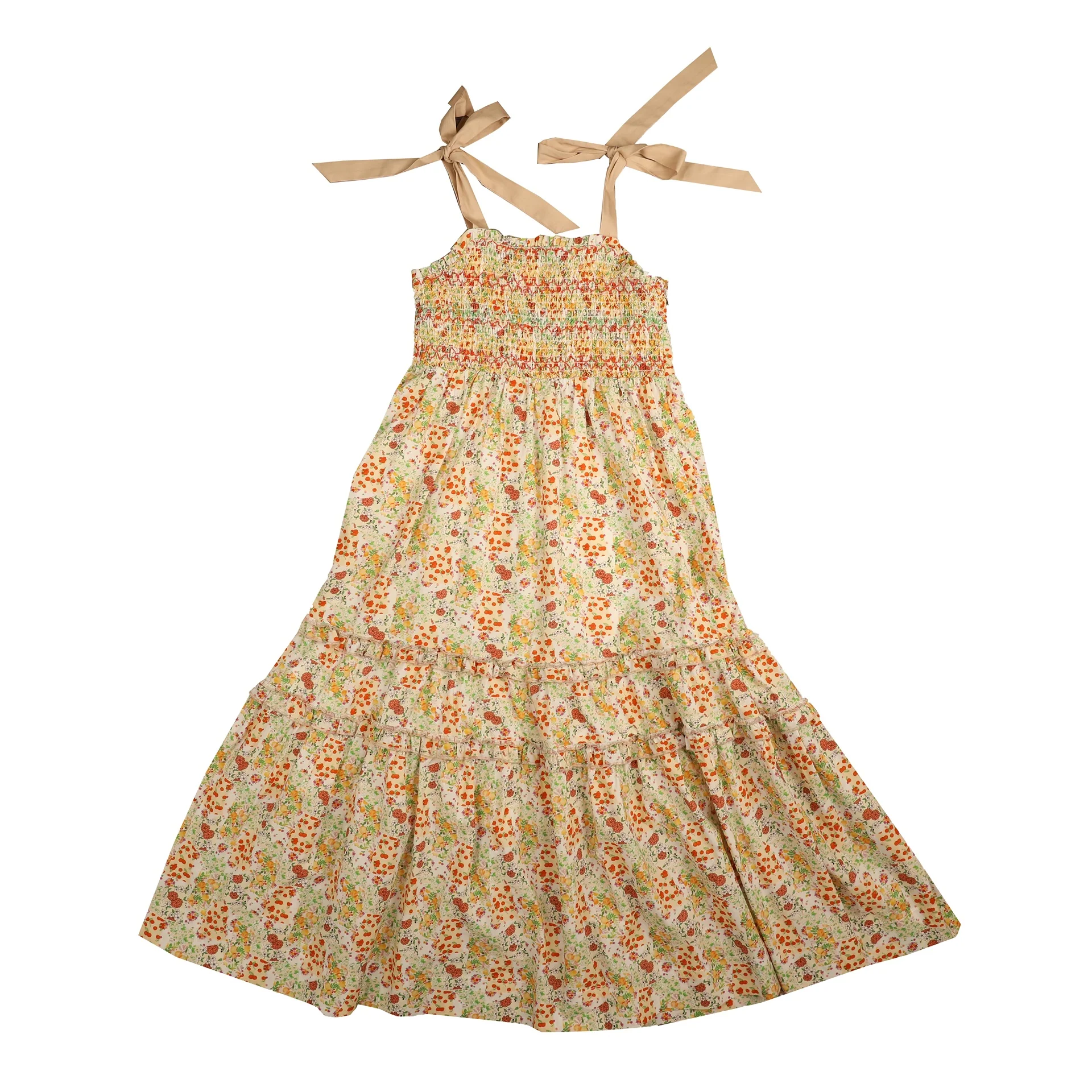 Belati Coral Teen Jumper With Triple Colors Embroidered Smock