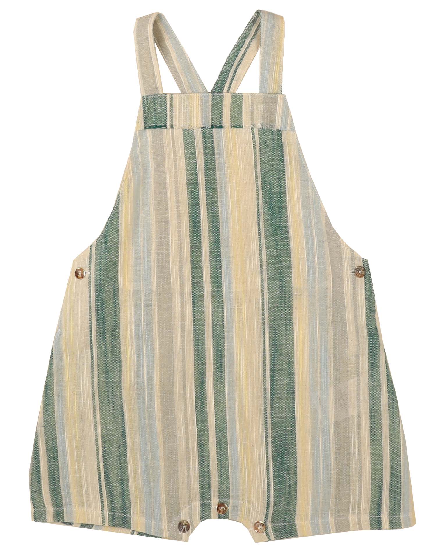 Belati DUCK BLUE LINEN STRIPE OVERALL - Image 2