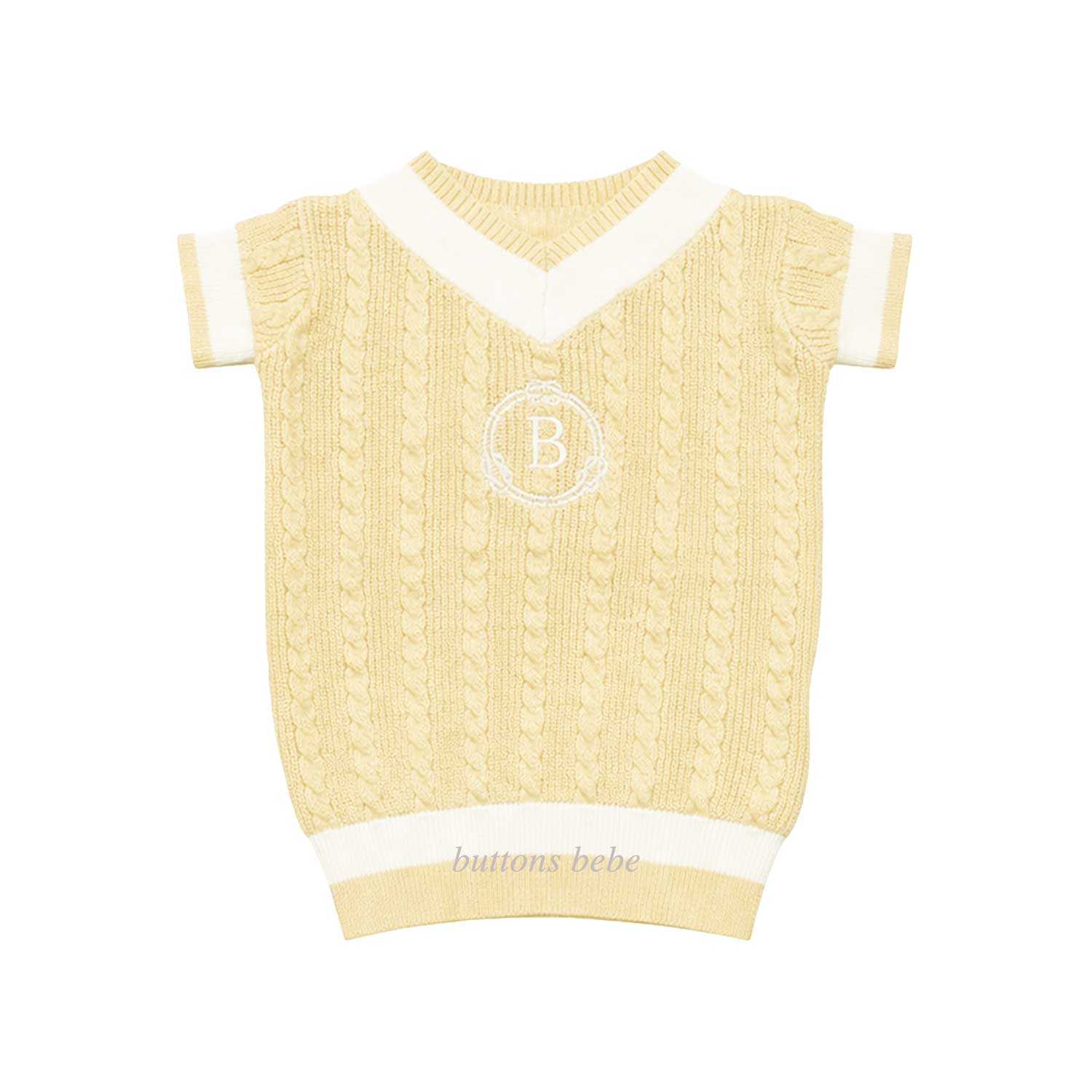 Belati LEMON BRAIDED CHEST INITIAL KNIT (BKN270)