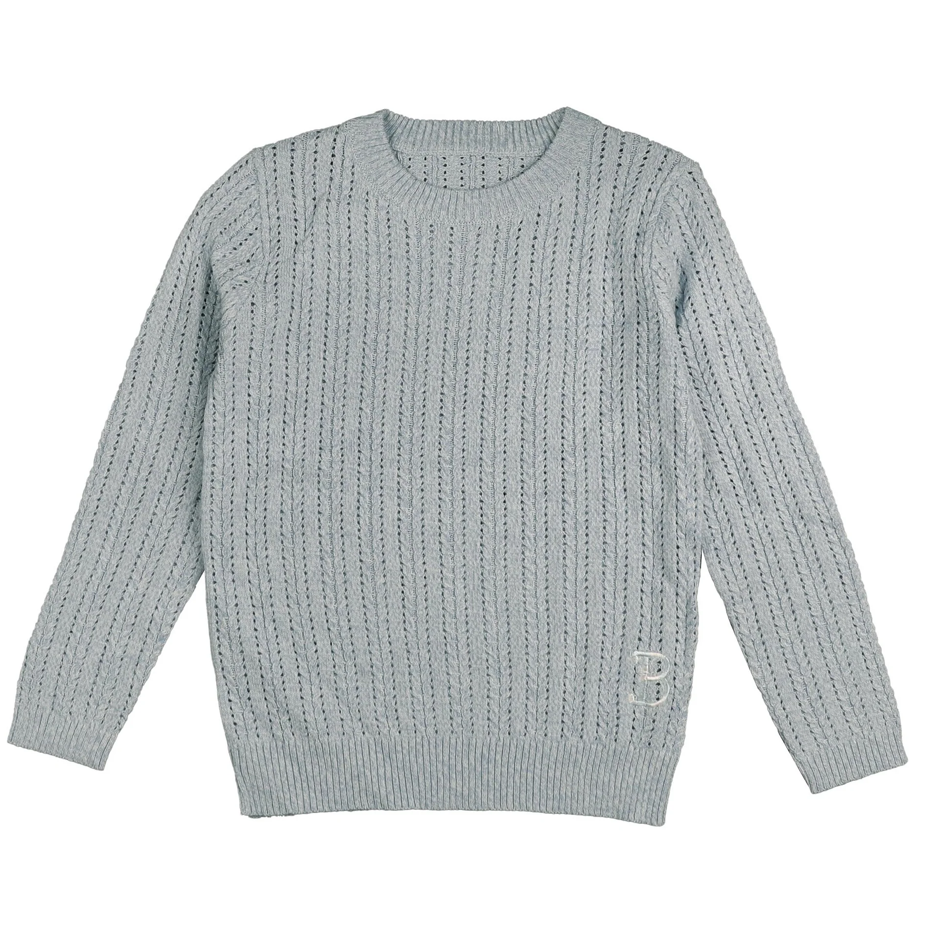 Belati LIGHT BLUE MARLED BRAIDED LS BKN250