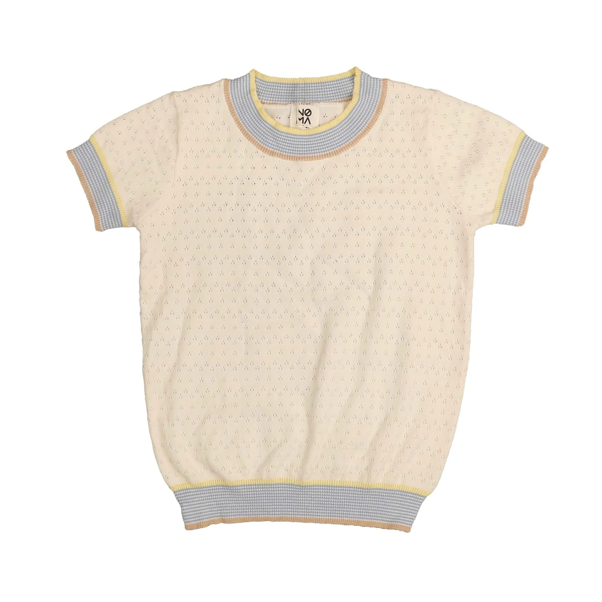 Belati LIGHT BLUE TEXTURED DOTS MULTICOLOR TRIMS BKN261