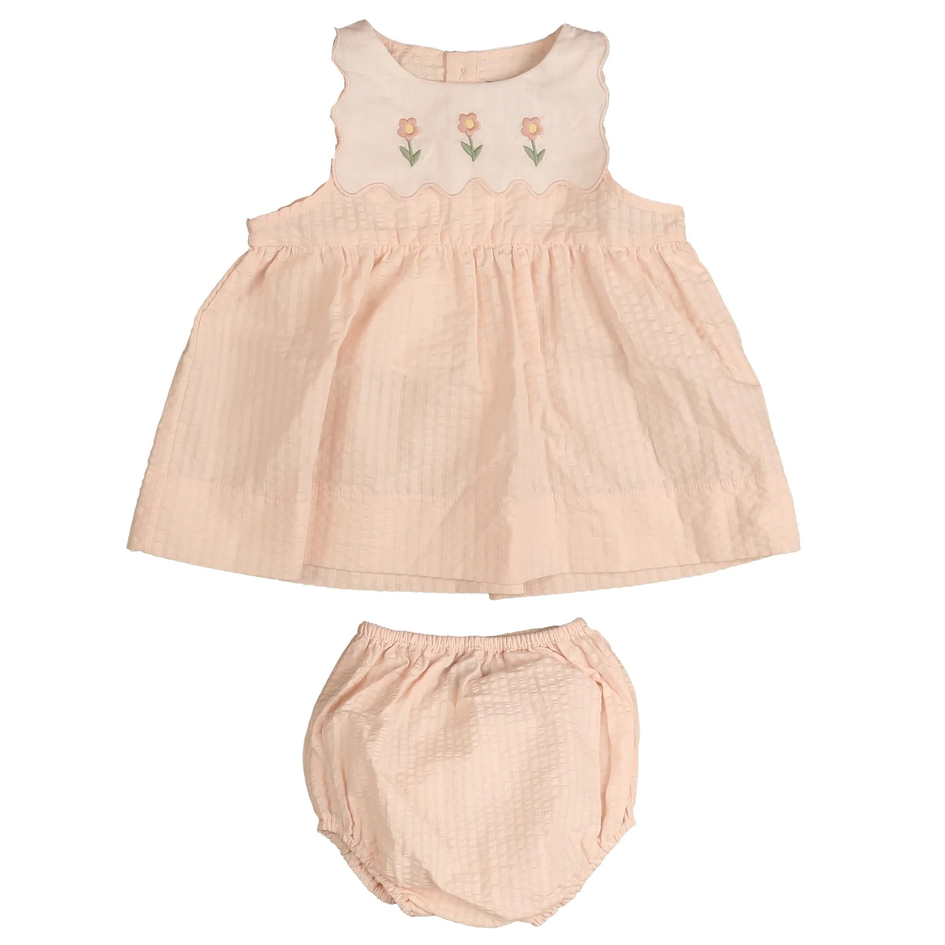 Belati PINK SCALLOP BIB BABY SET (BBB201)