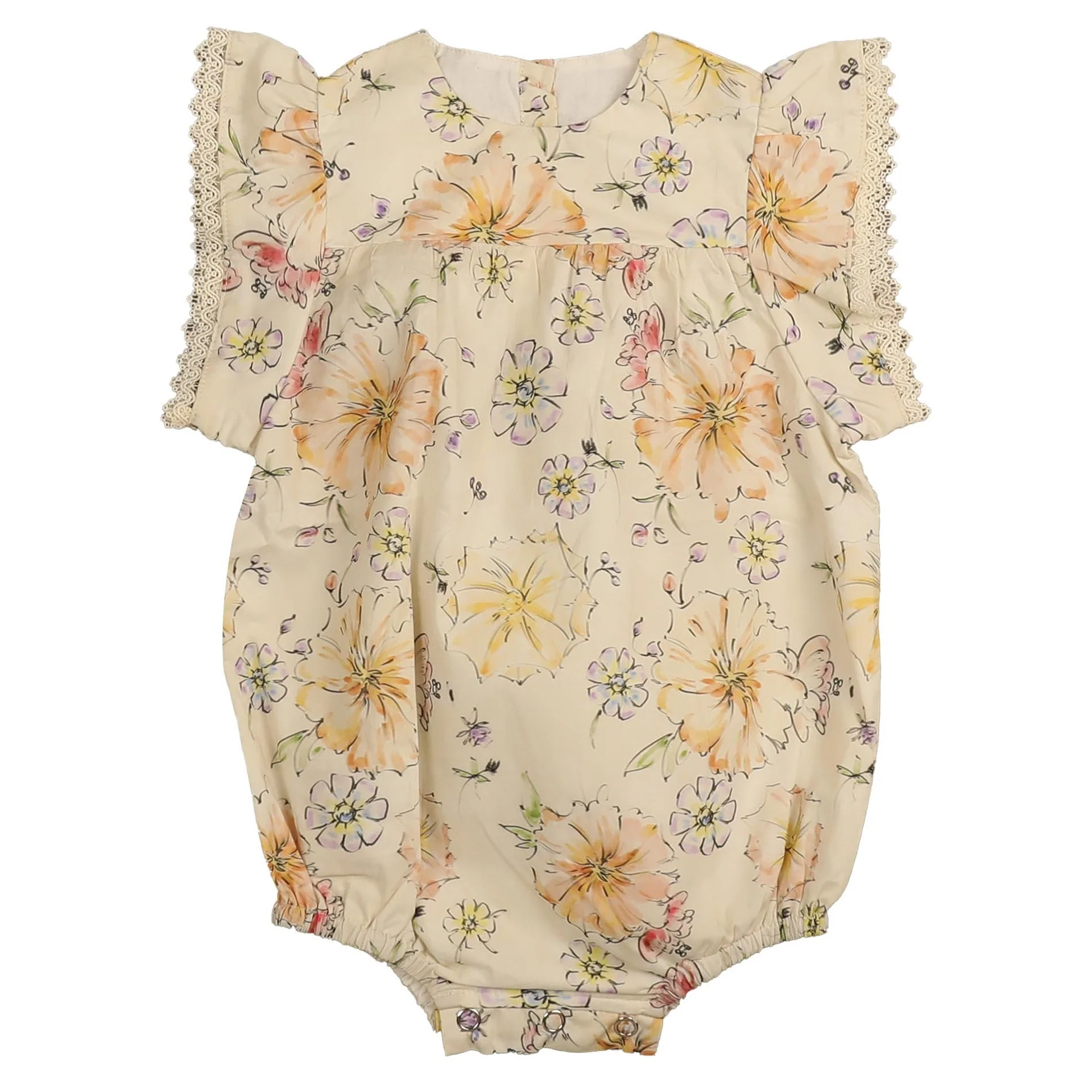 Belati YELLOW FLORAL ROMPER (BBB209)