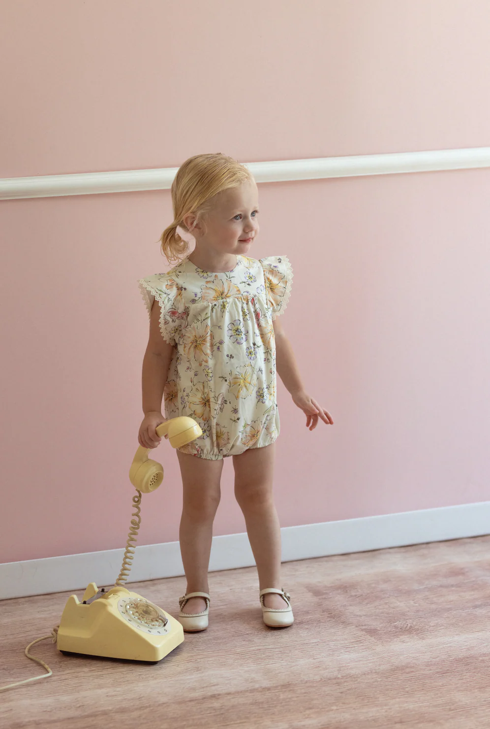 Belati YELLOW FLORAL ROMPER (BBB209) - Image 2
