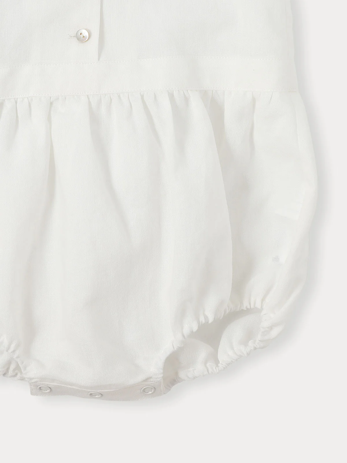 Bene Bene Ivory Baby Marine Linen Romper - Image 2