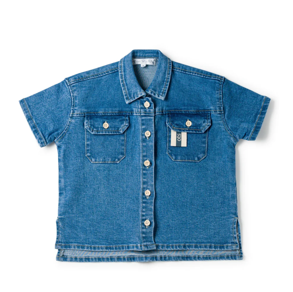 Birnham On The Sea Boys Shirt Denim