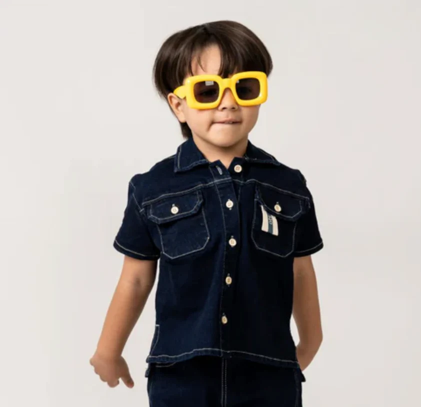 Birnham On The Sea Button Down Shirt Indigo - Image 2