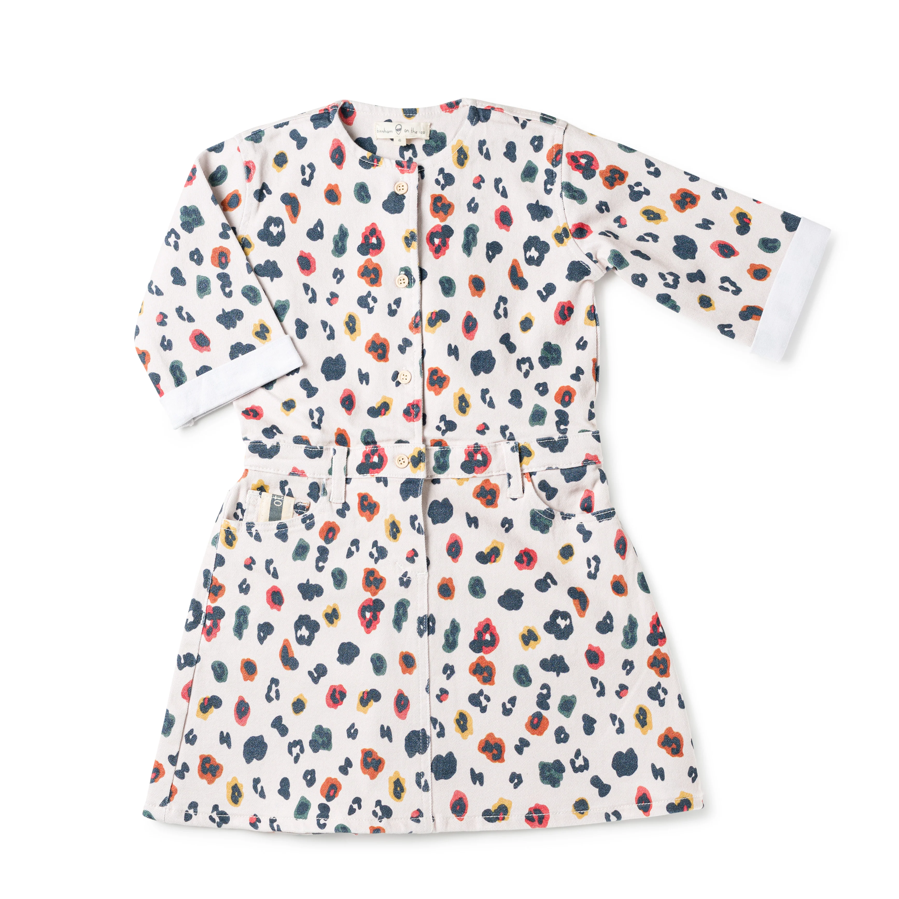 Birnham On The Sea Cargo Dress Rainbow Leopard