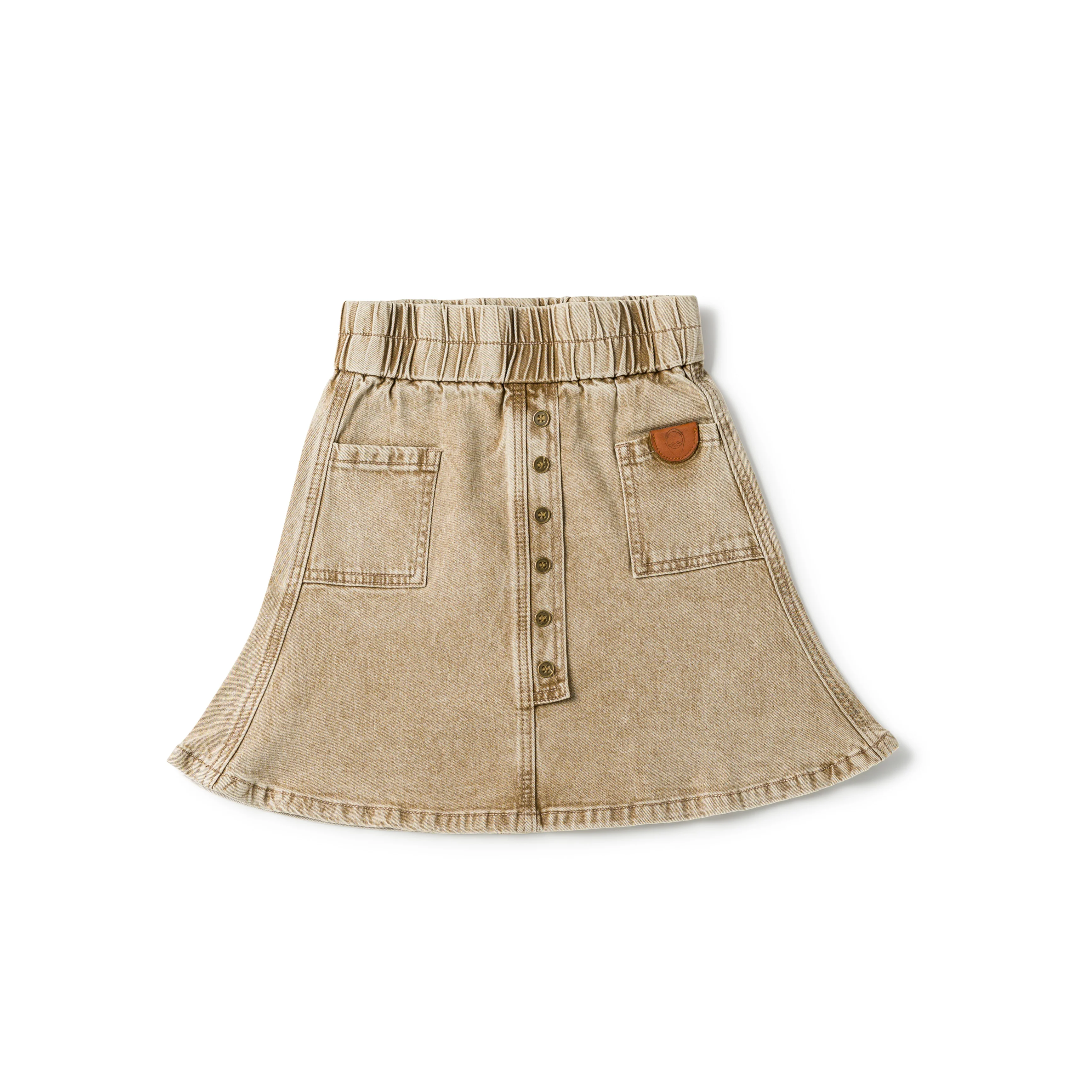 Birnham On The Sea Denim Skirt Desert Denim