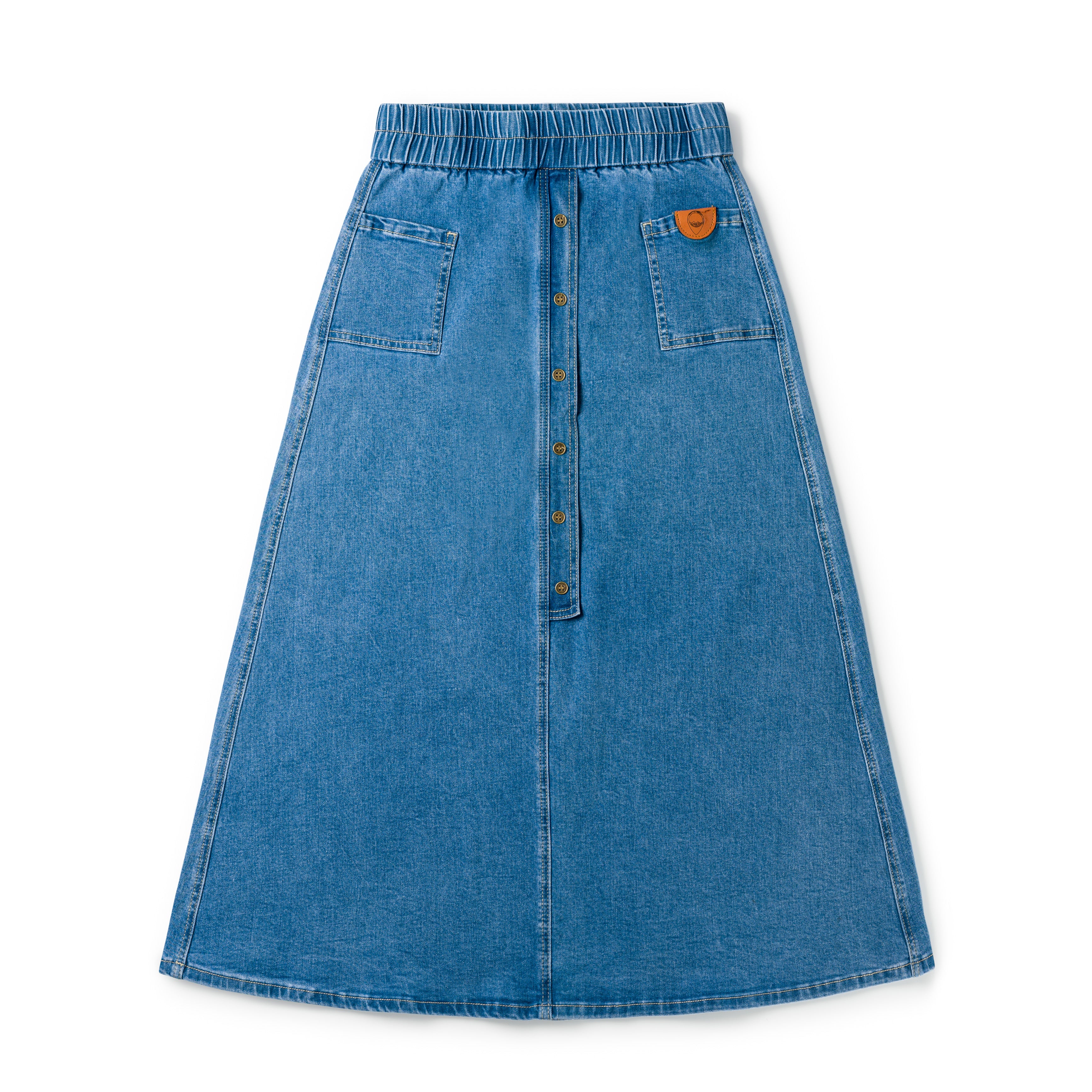 Birnham On The Sea Denim Skirt- M Denim