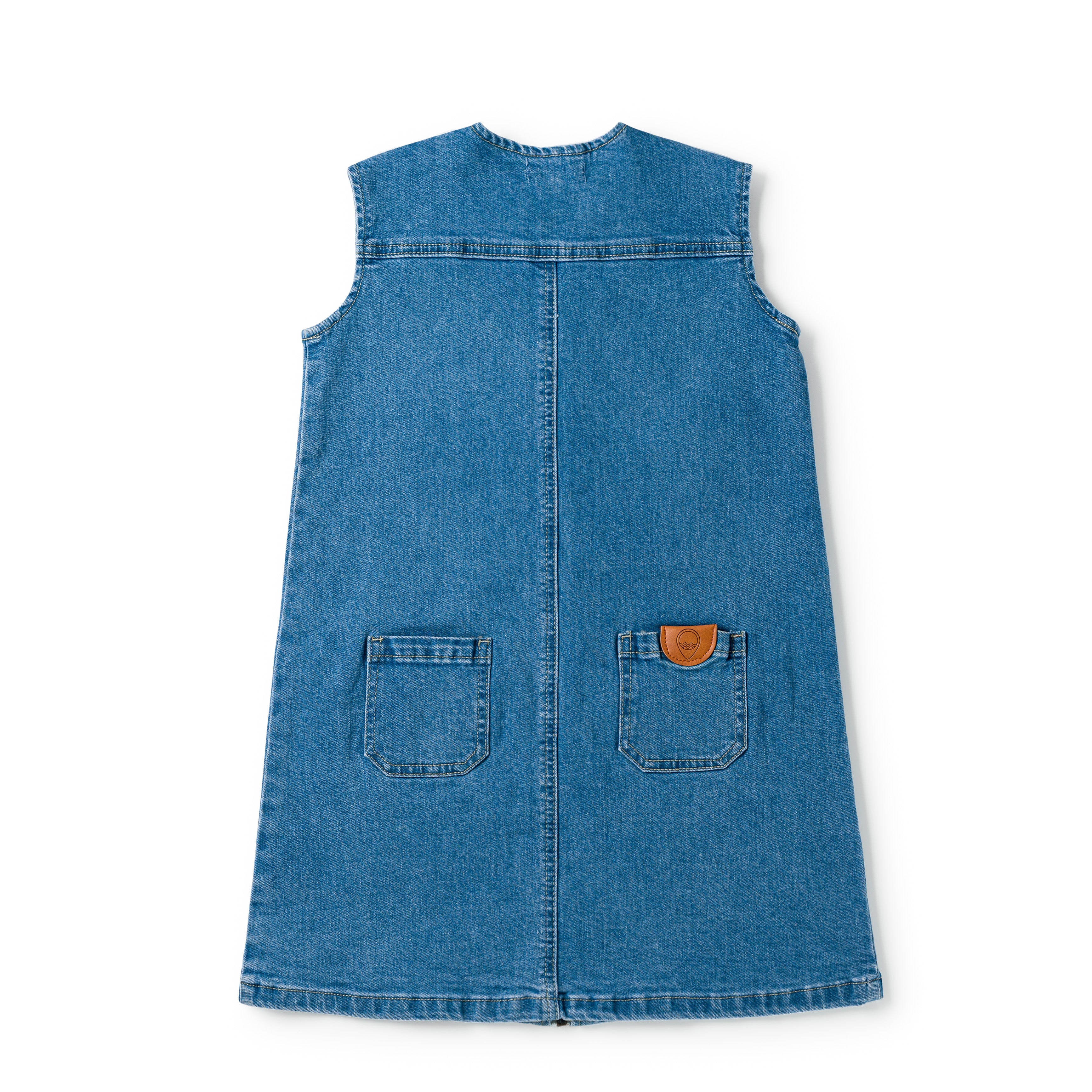 Birnham On The Sea Pocket Jumper Denim - Image 2