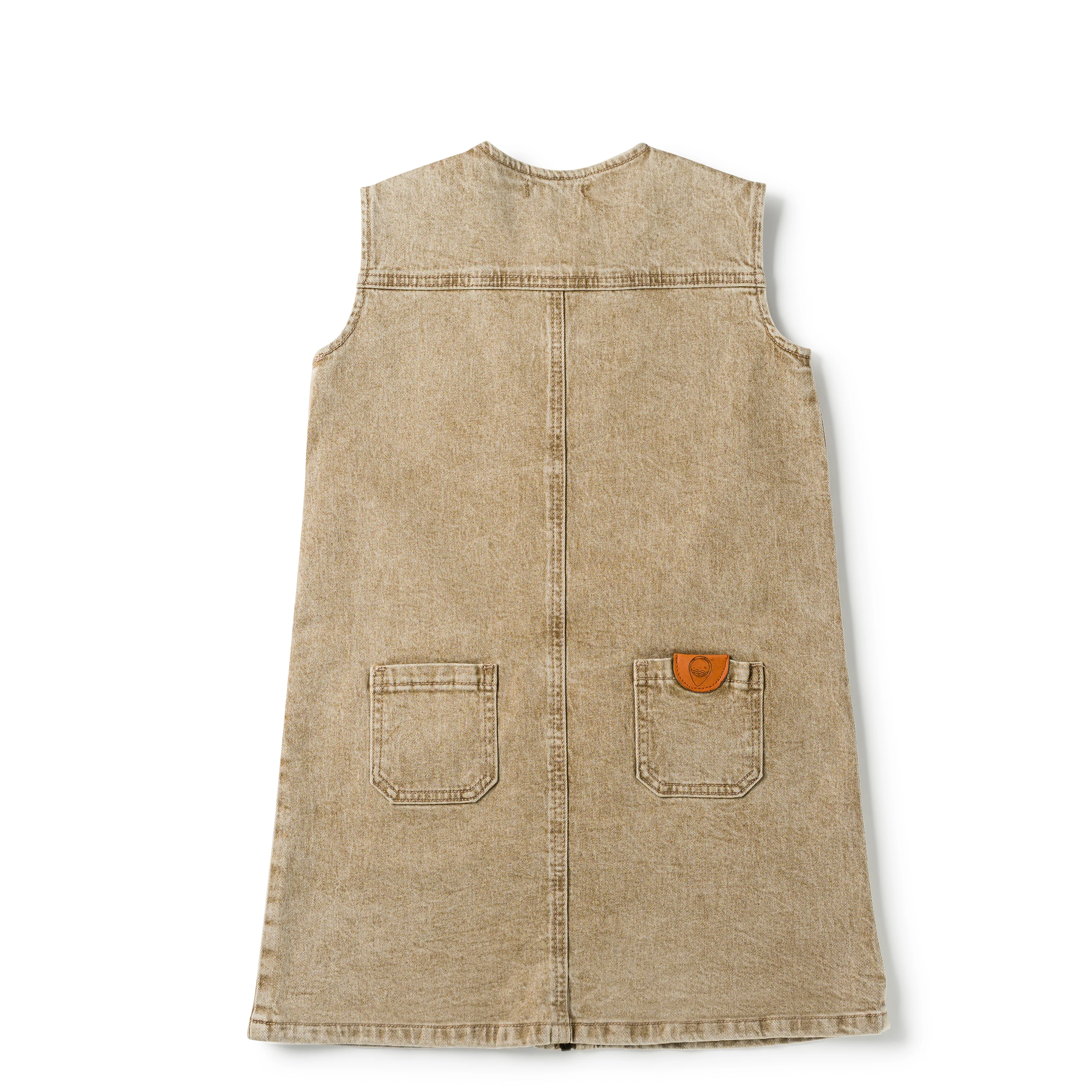 Birnham On The Sea Pocket Jumper Desert Denim - Image 2