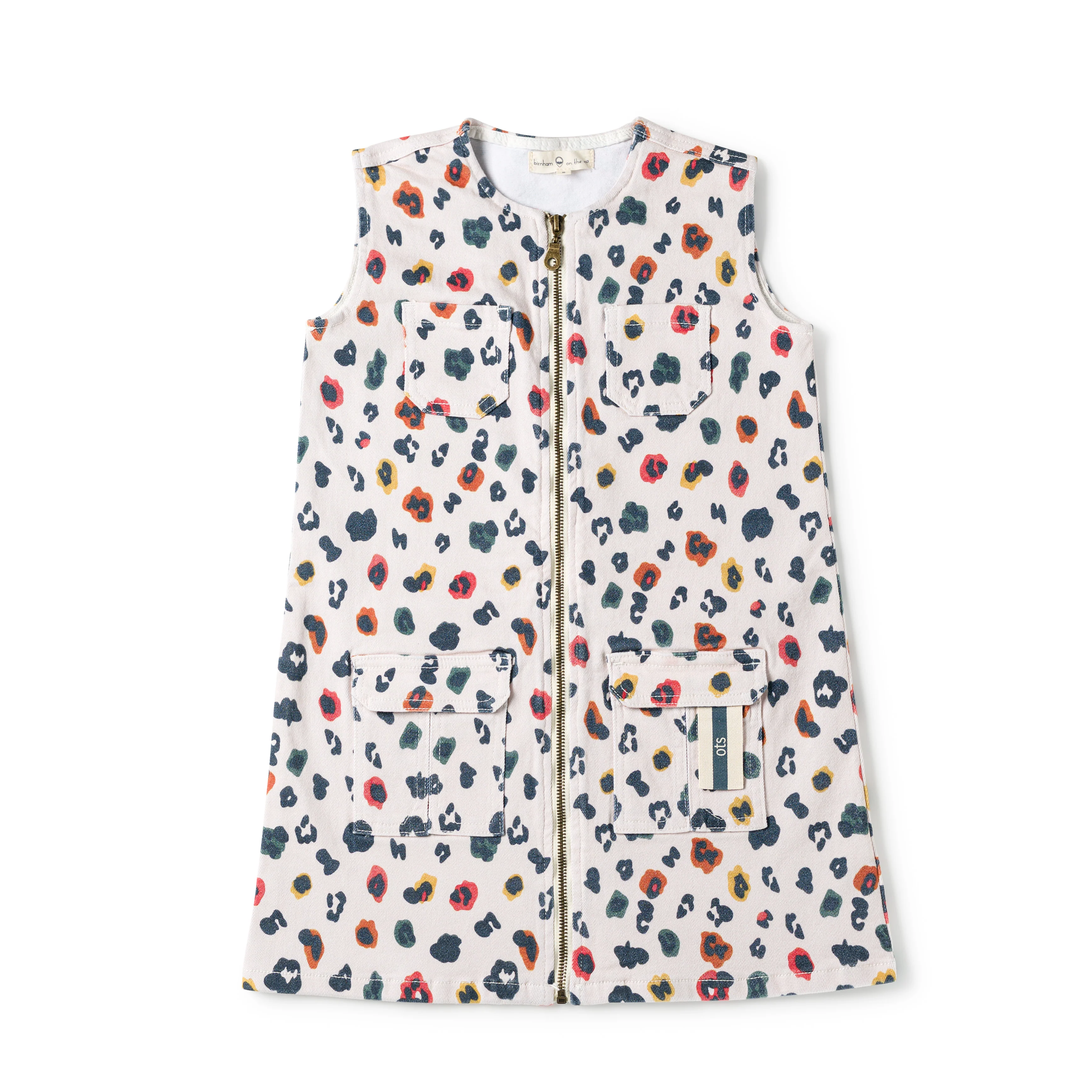 Birnham On The Sea Pocket Jumper Rainbow Leopard