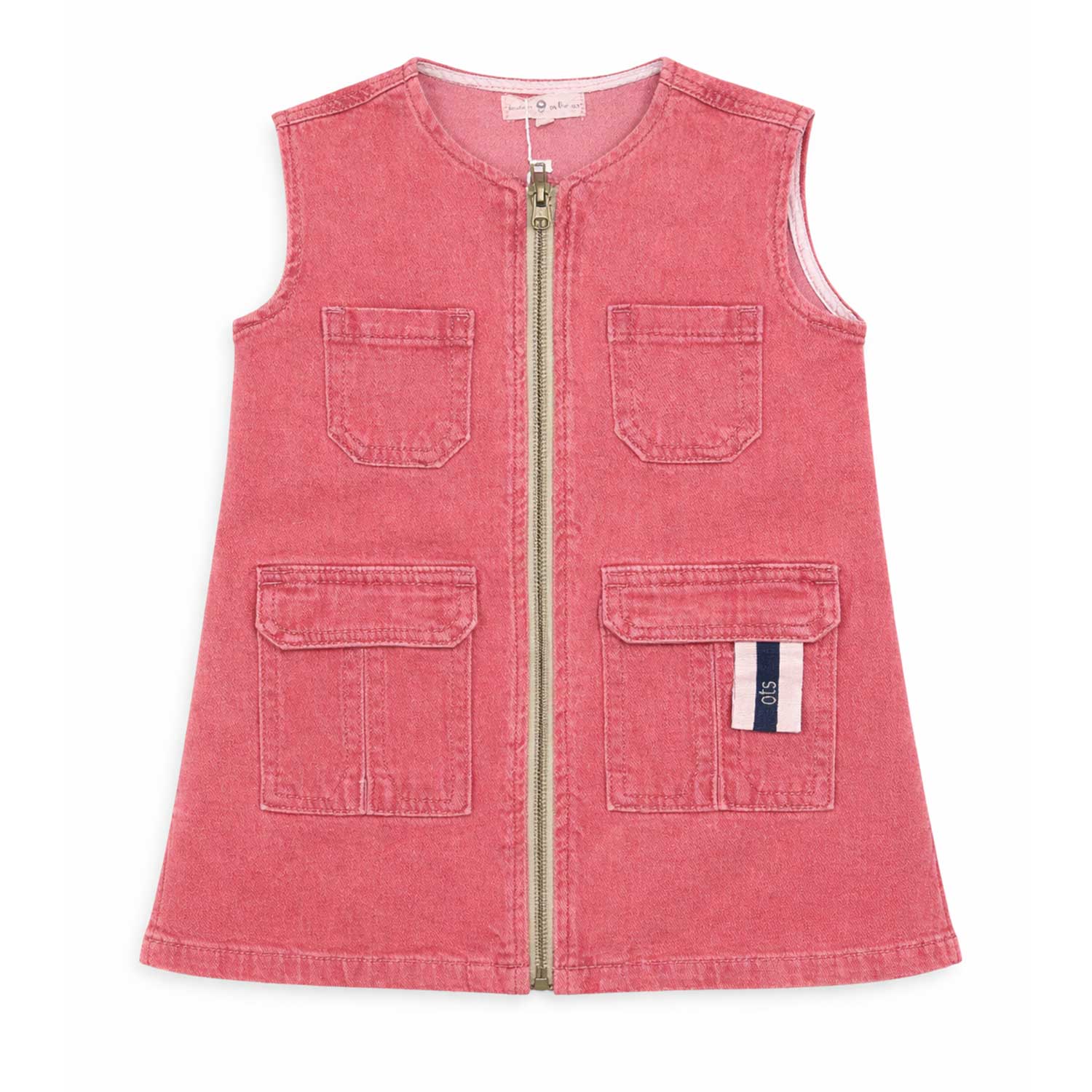 Birnham On The Sea Pocket Jumper Red Denim