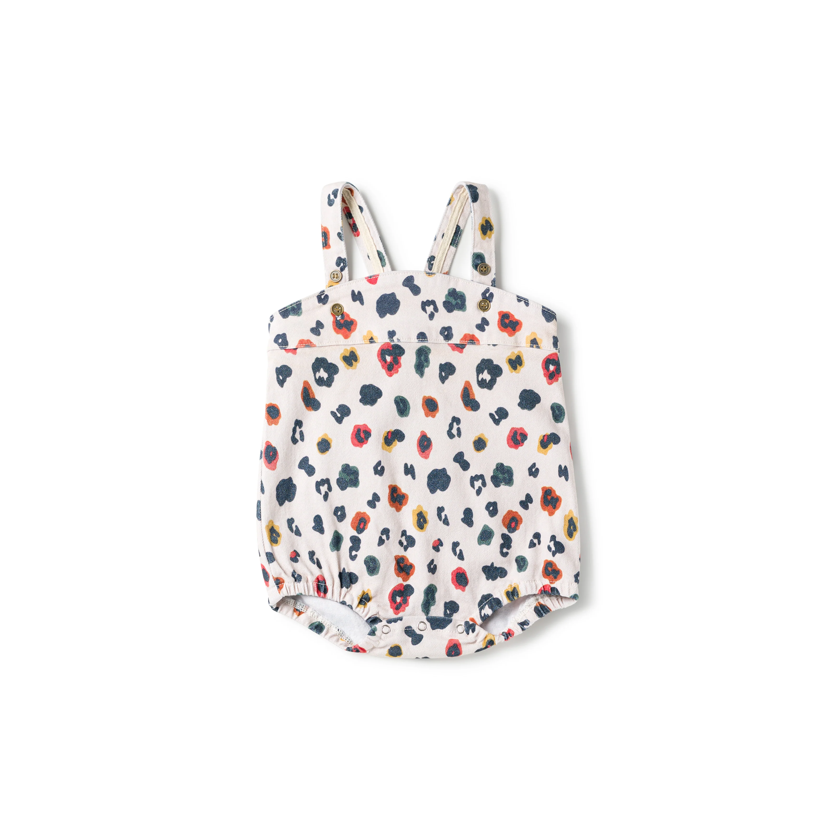 Birnham On The Sea Romper Rainbow Leopard