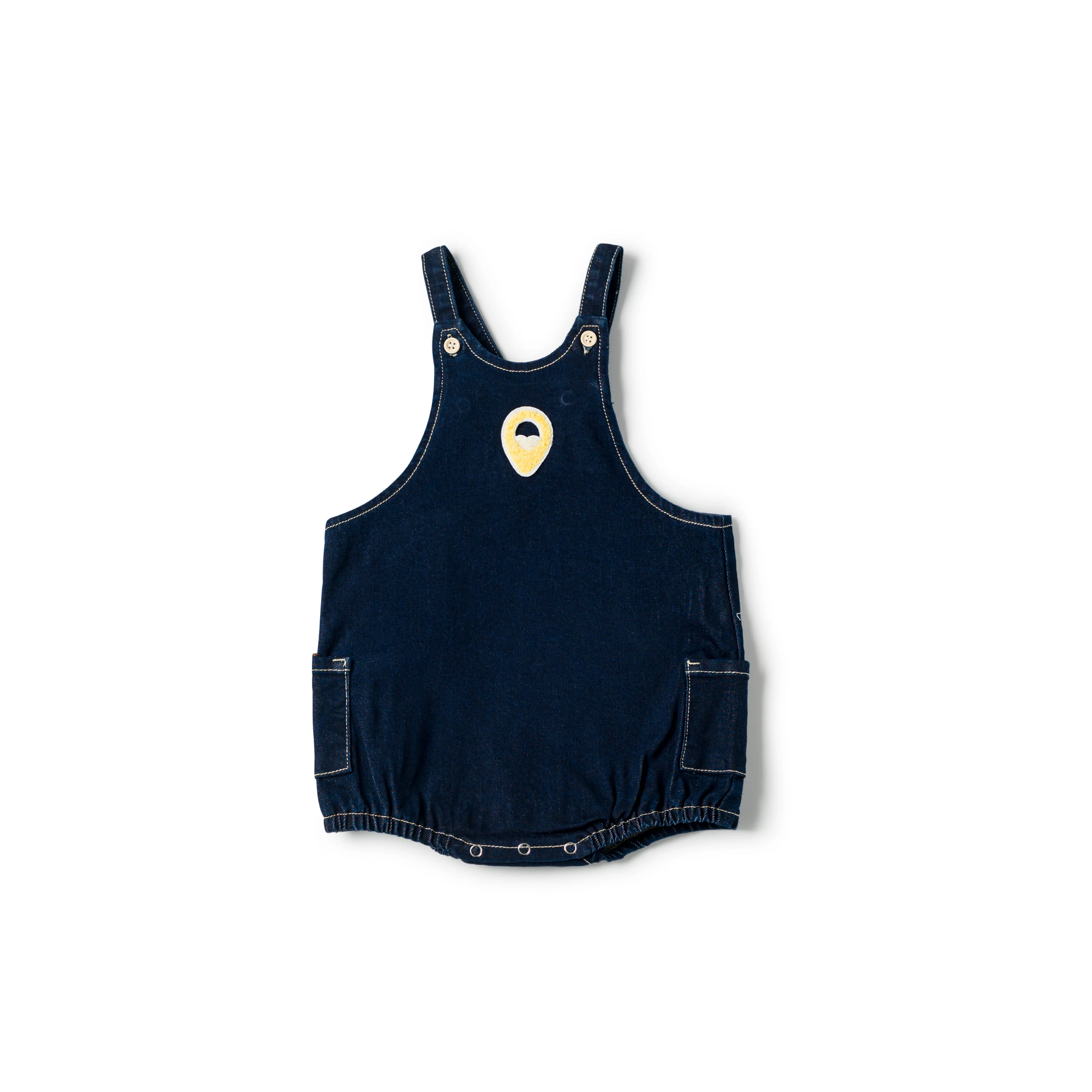 Birnham On The Sea Rounded Romper Indigo
