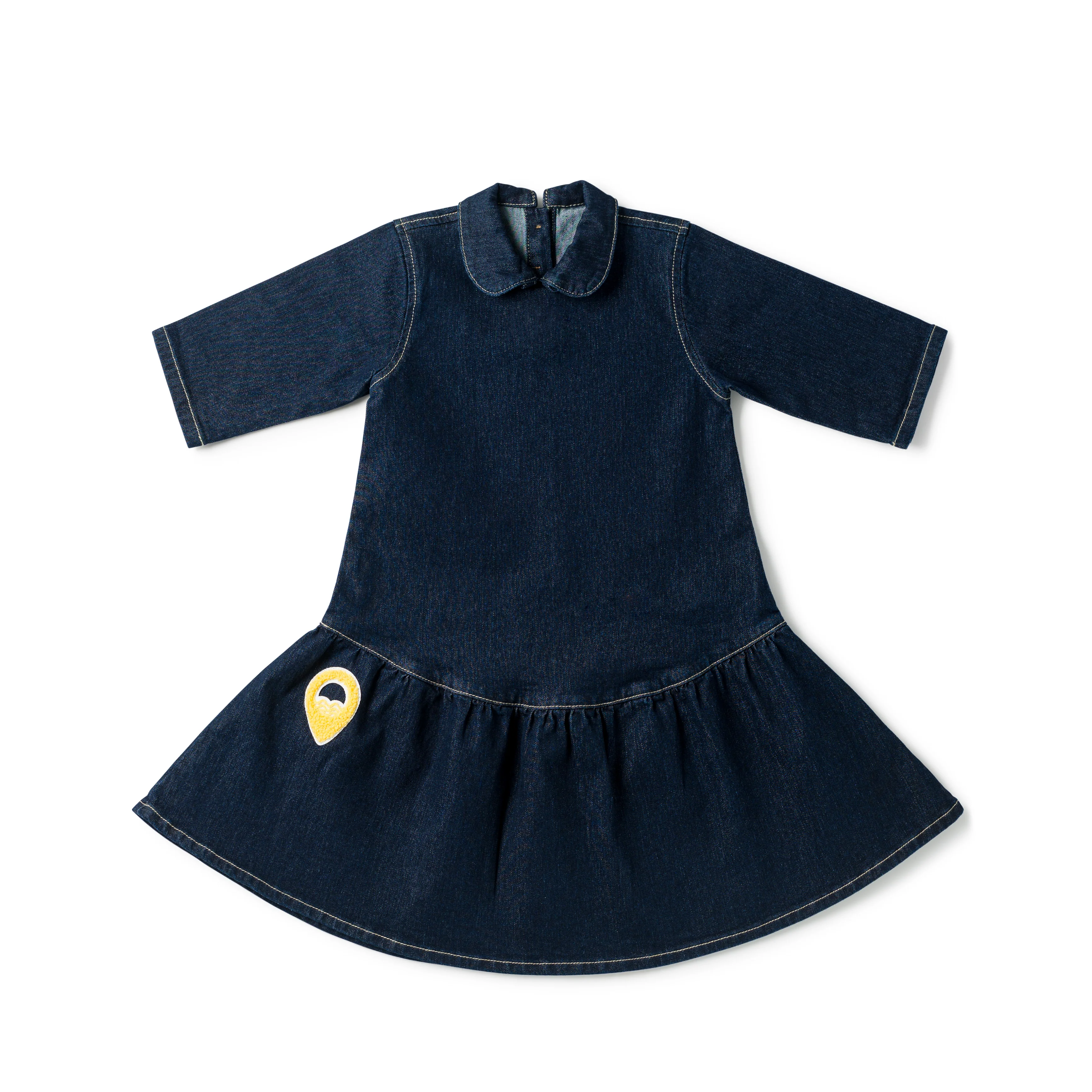 Birnham On The Sea Ruffle Dress Indigo