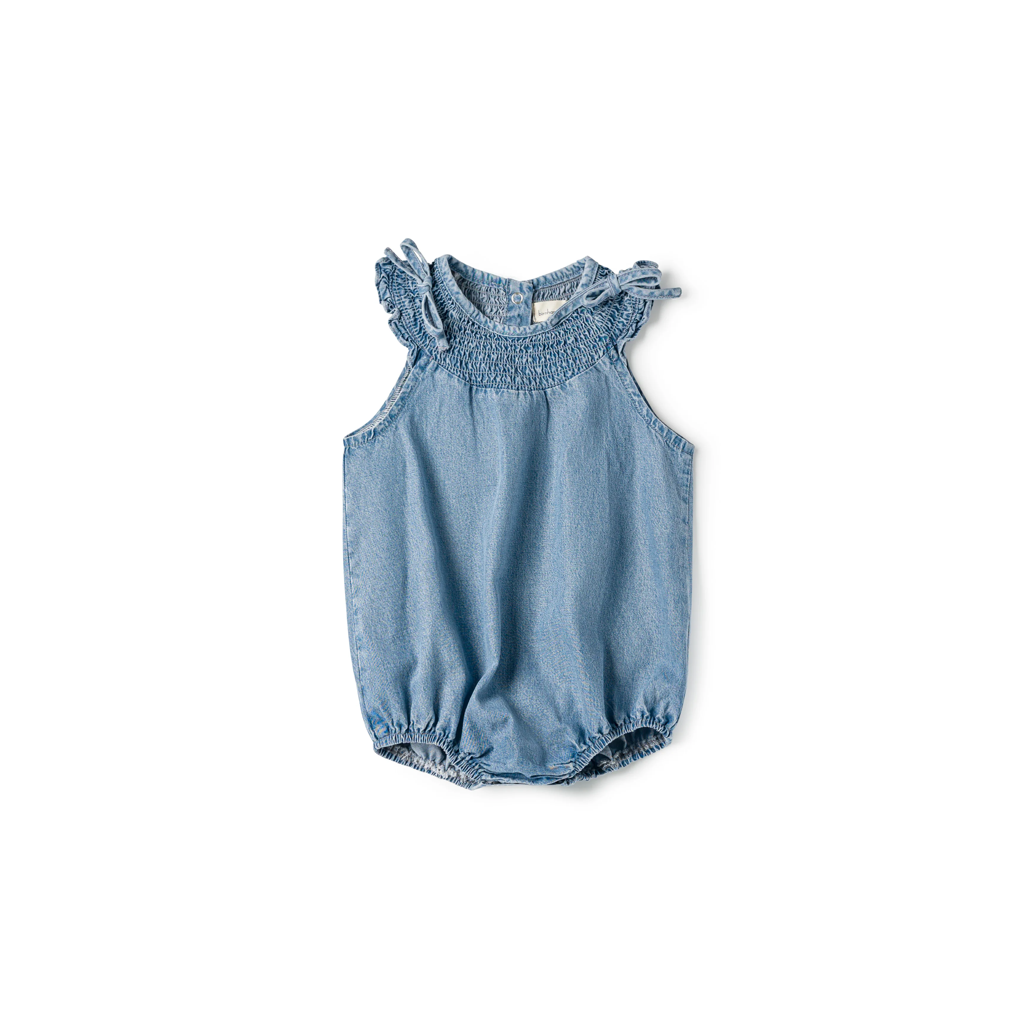 Birnham On The Sea Smckd Romper Stonewash Denim