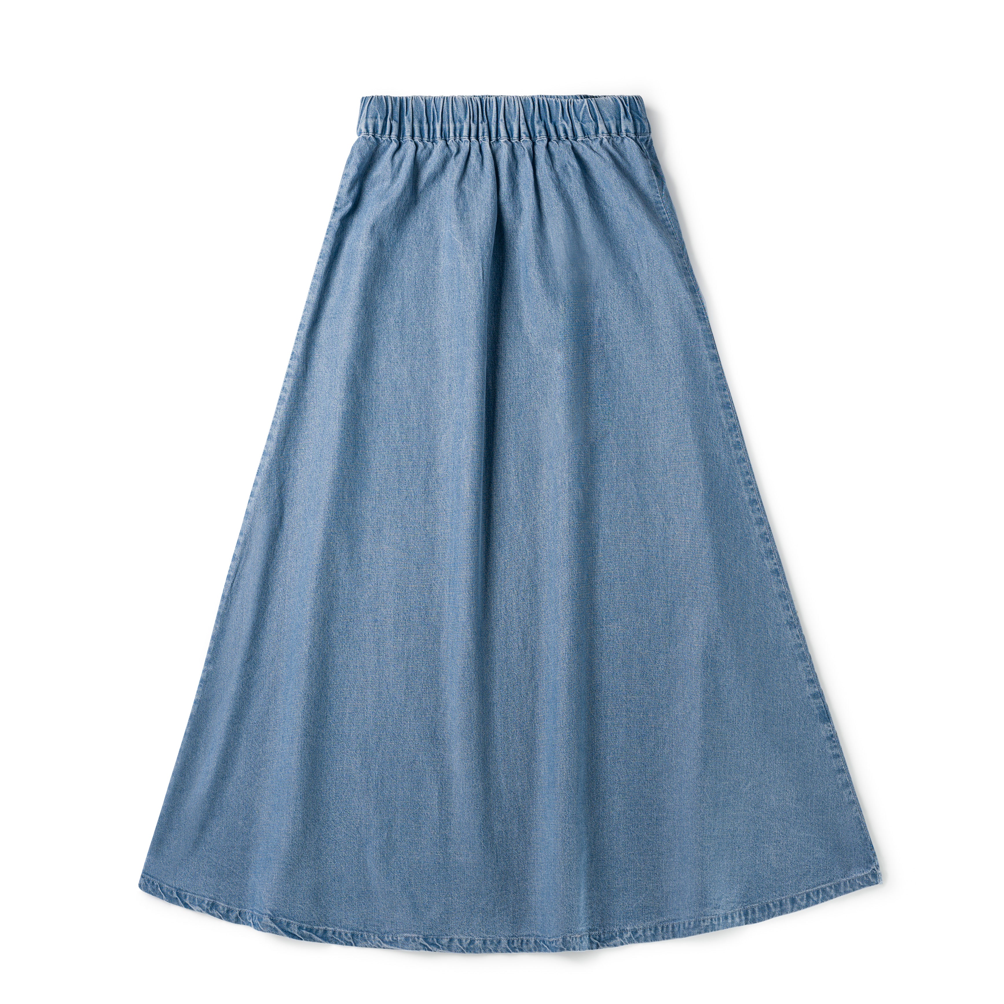 Birnham On The Sea Teen Skirt Stonewash Denim