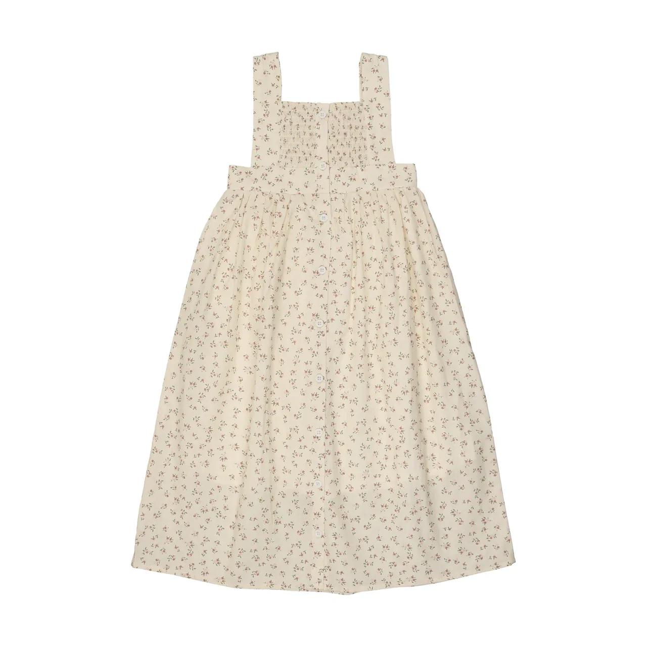 Bonjoy Blooming Elegance Pinafore - Ivory Floral