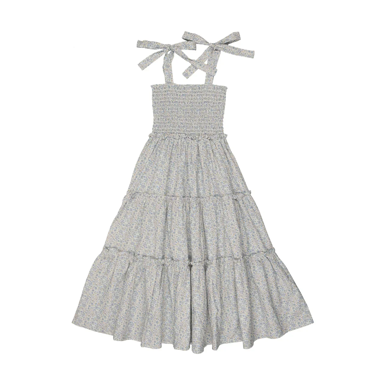Bonjoy Blooming Elegance Sundress - Blue Floral