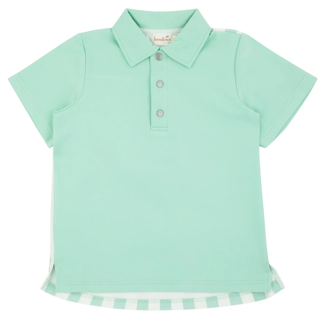 Bondoux Neon Green Short Sleeve Boys Polo Shirt 259BTS