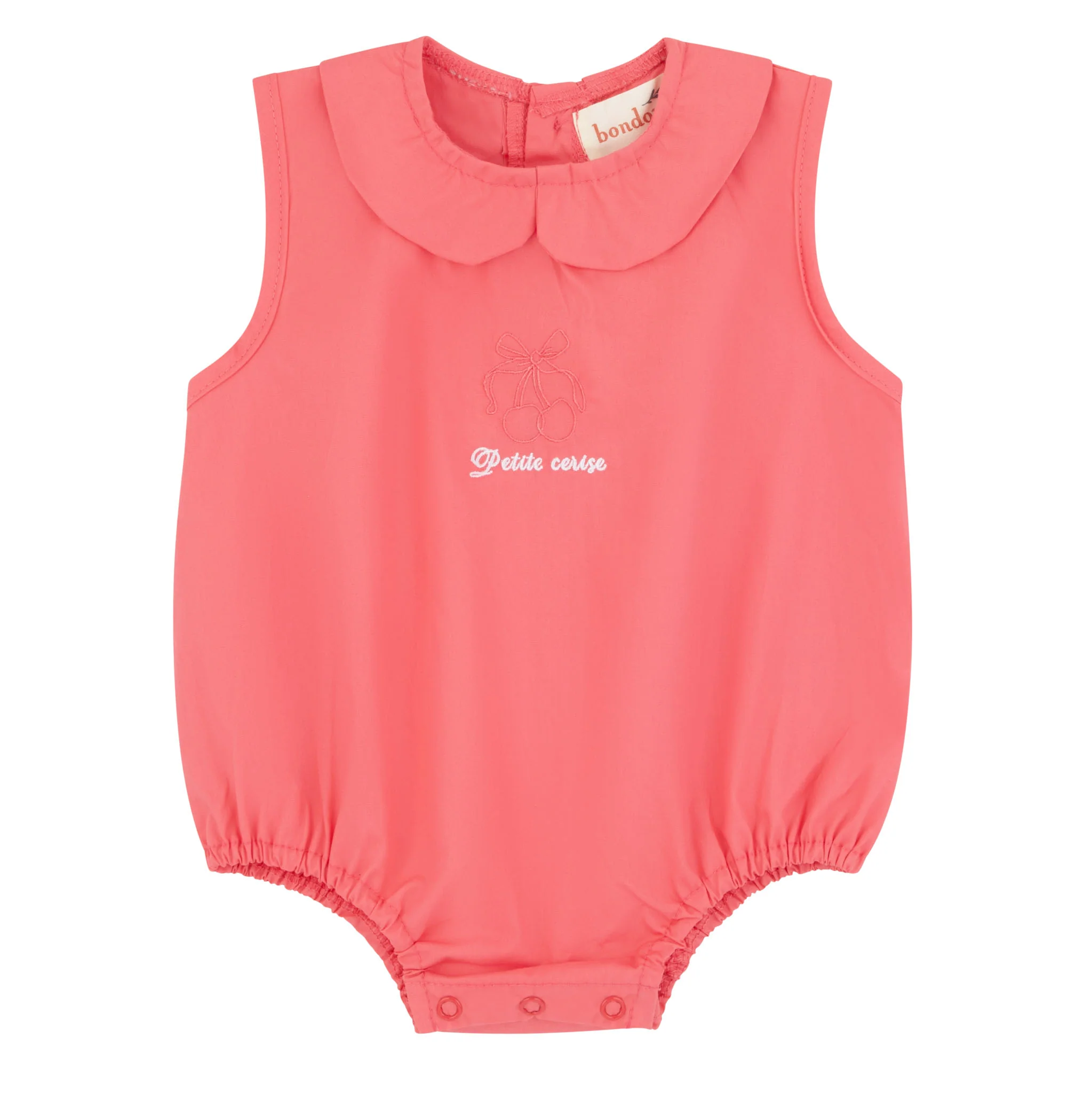 Bondoux Petite Cherise Coral Romper 260BG