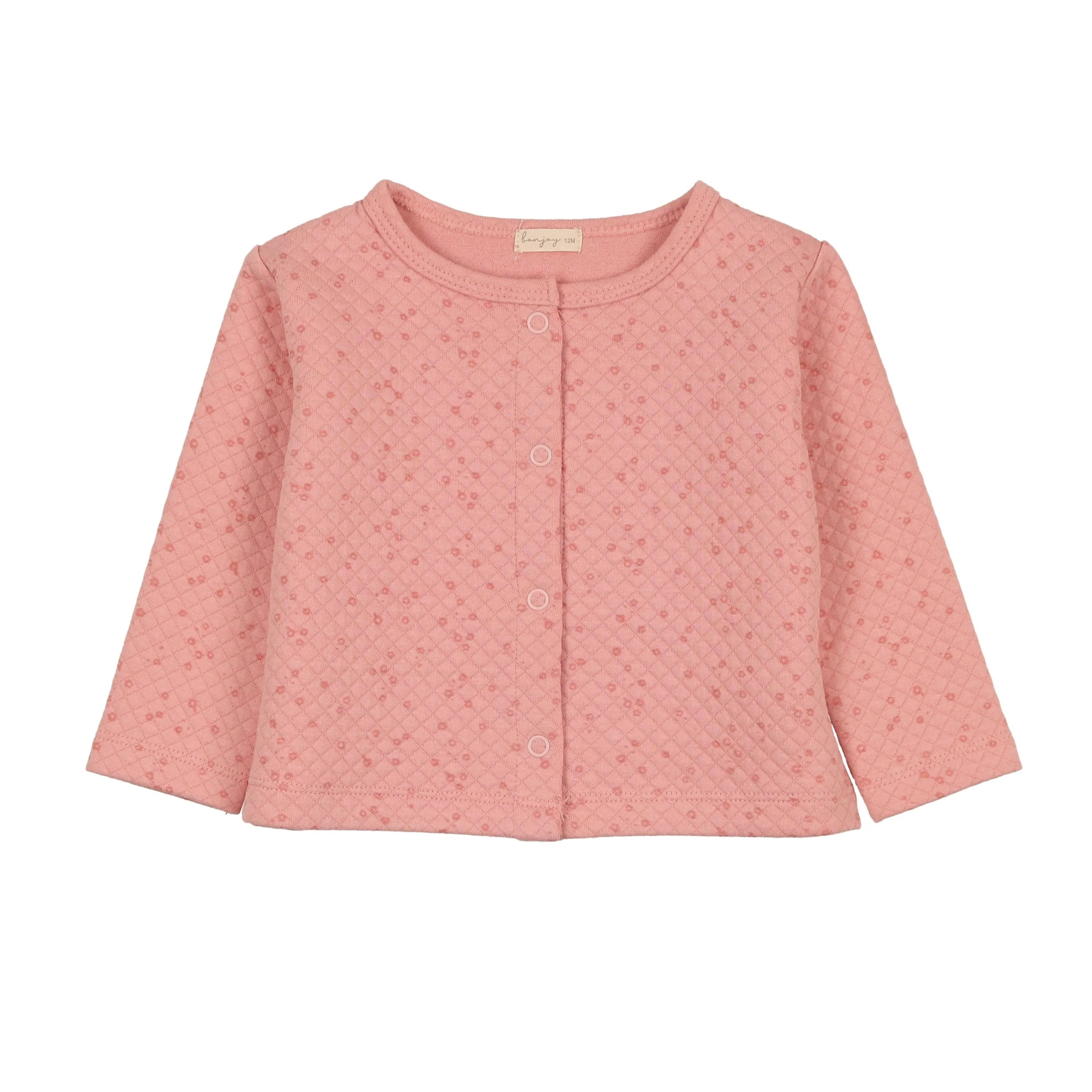 Bonjoy Pink Quilted Jacket