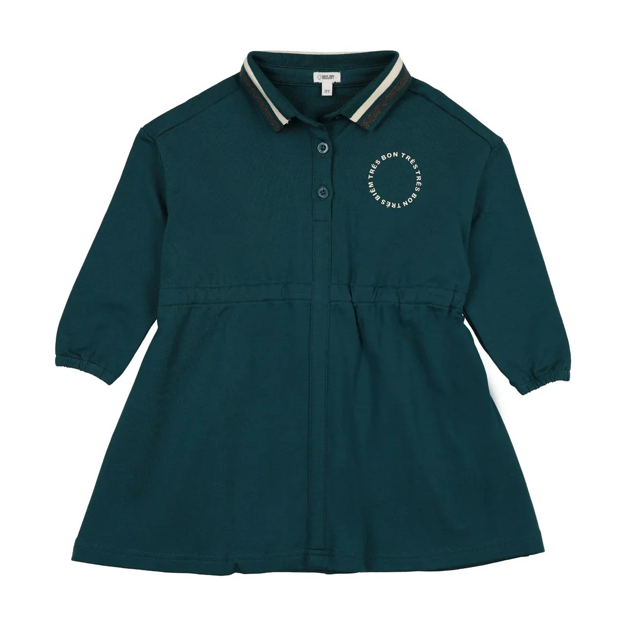 Bonjoy Slate Tre Bon Polo Dress - Slate Blue