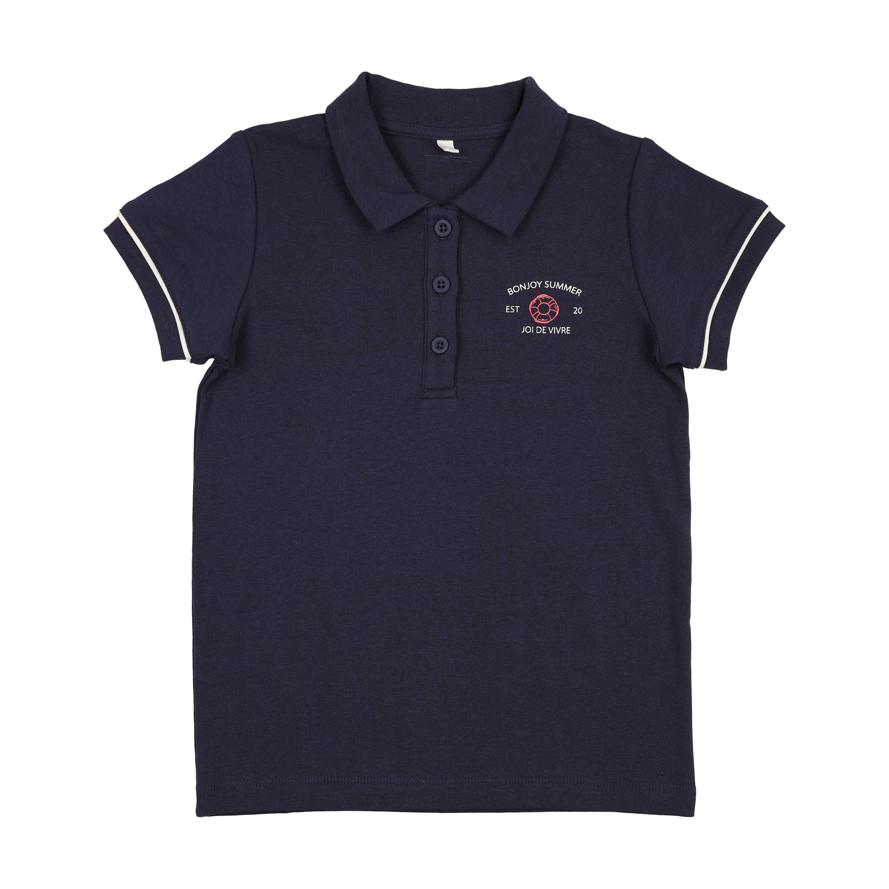 Bonjoy Bonjoy Summer Polo - White/Blue