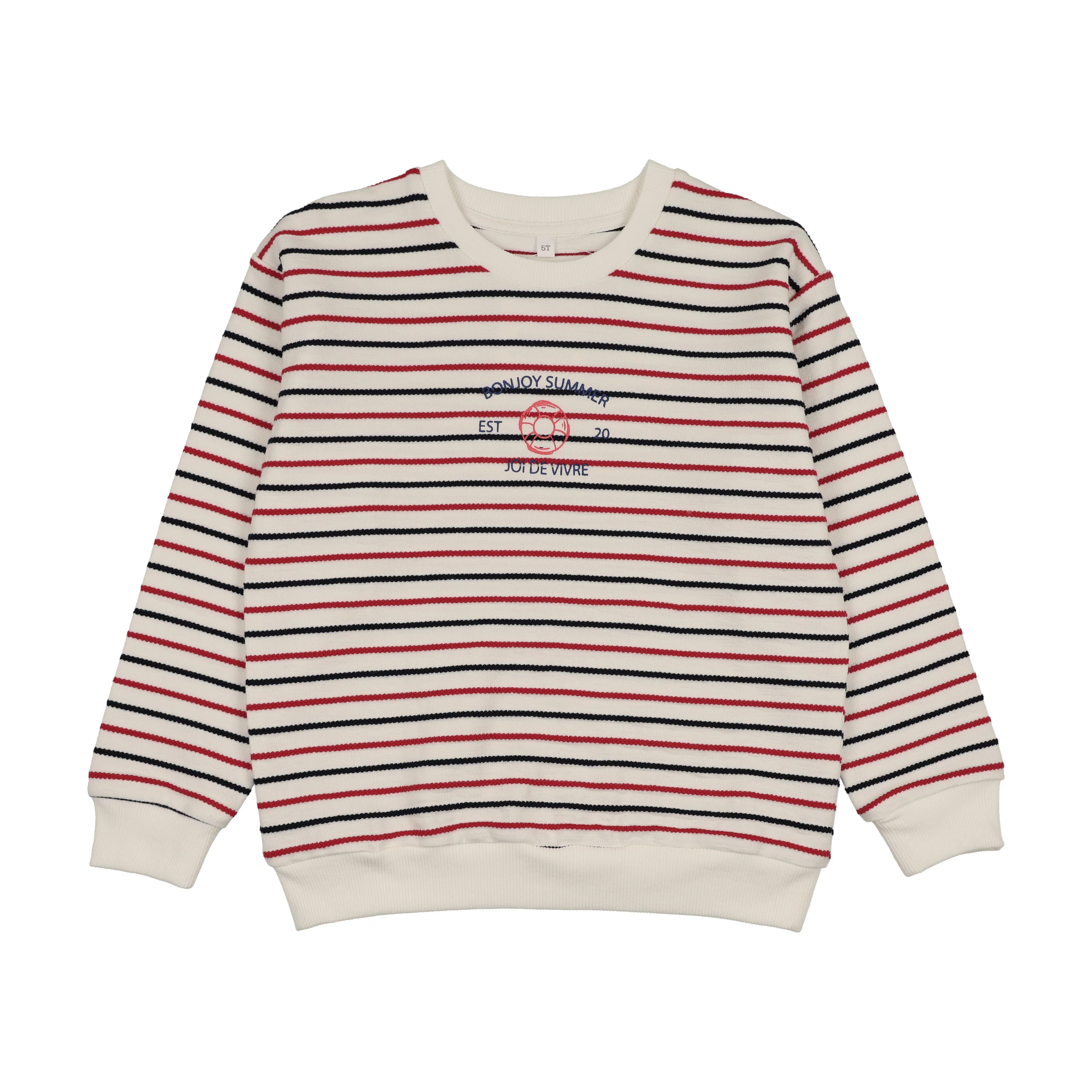Bonjoy Bonjoy Summer Sweatshirt - White/Blue/Red
